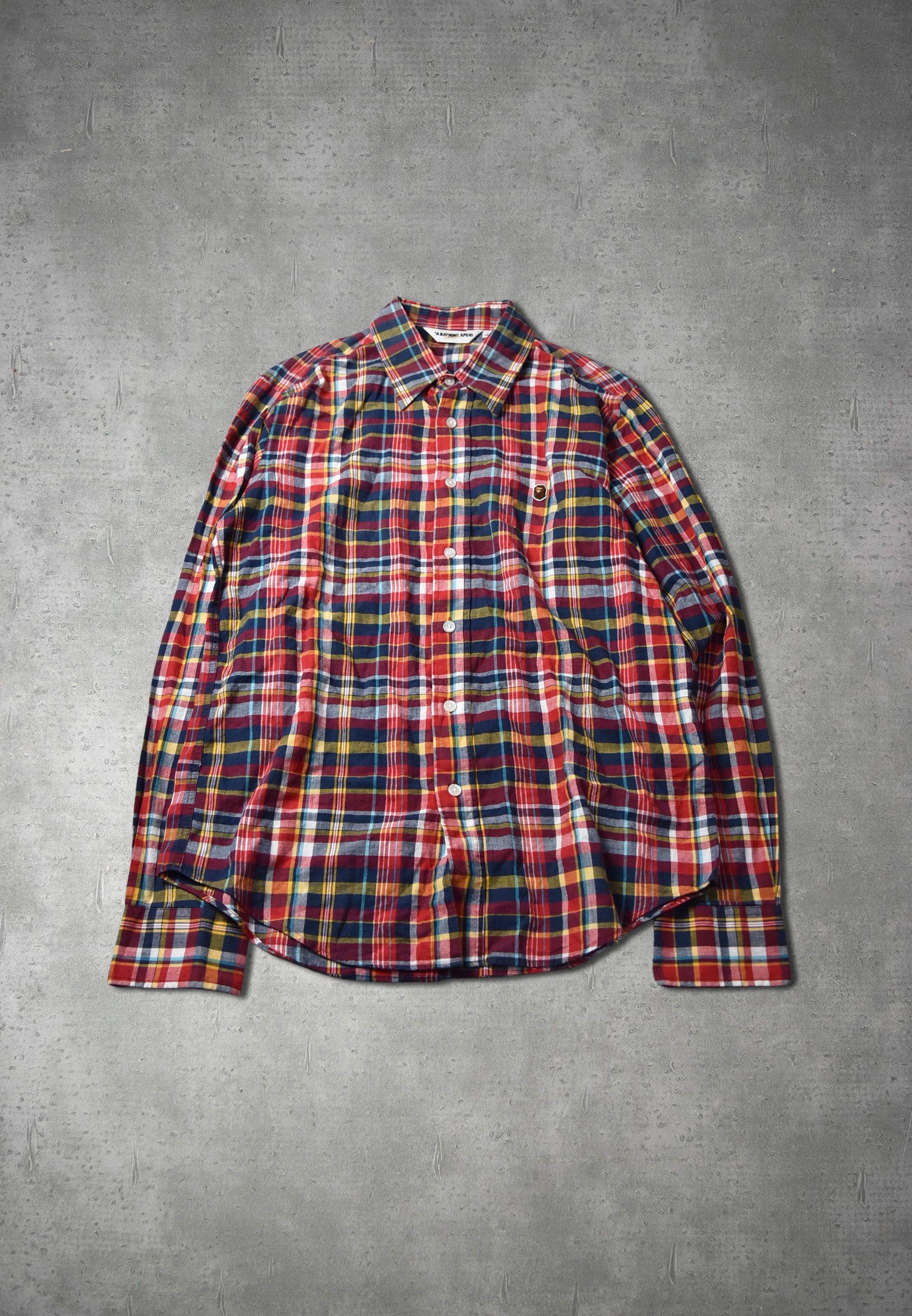 Bape × Nigo small logo check shirt 29212 - 865 50 Size US M / EU 48-50 / 2 - 1 Thumbnail