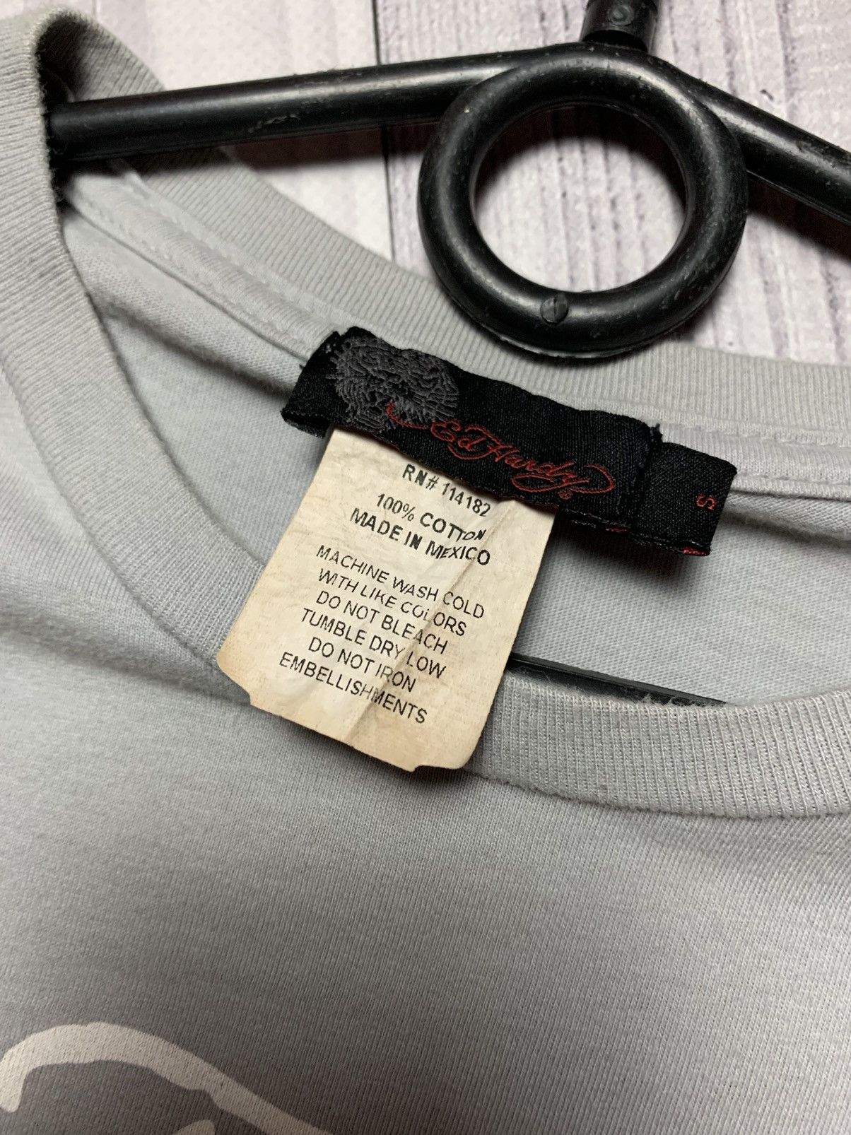 Ed Hardy × Vintage Vintage Ed Hardy tee big logo 13 skull rare size S Size US S / EU 44-46 / 1 - 3 Thumbnail