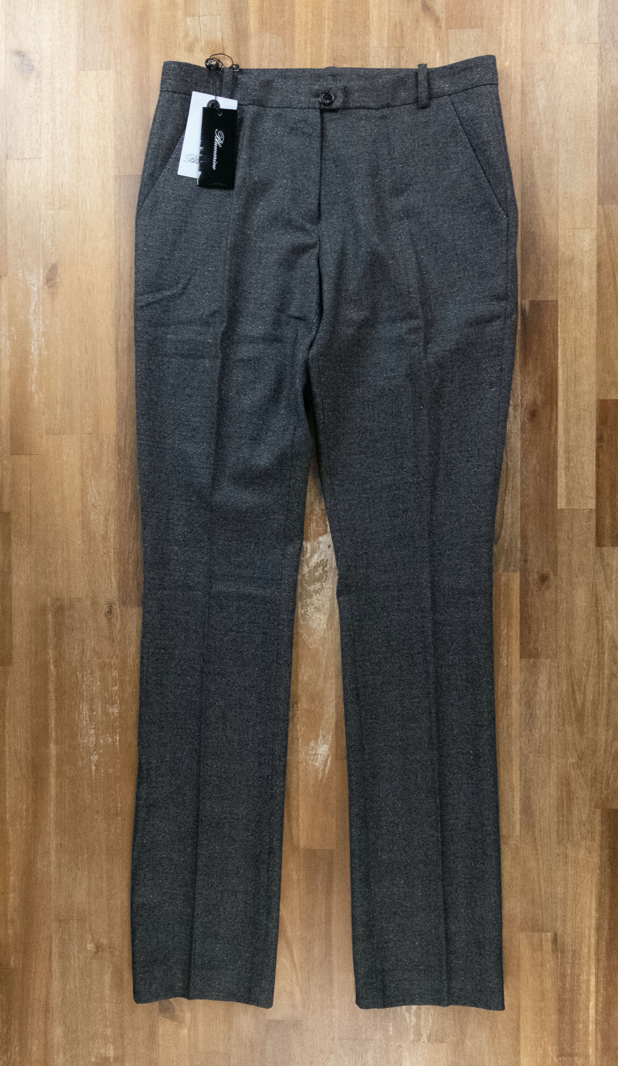 Blumarine BLUMARINE gray lurex sheen wool pants trousers 44 8 Size 30" / US 8 / IT 44 - 1 Thumbnail