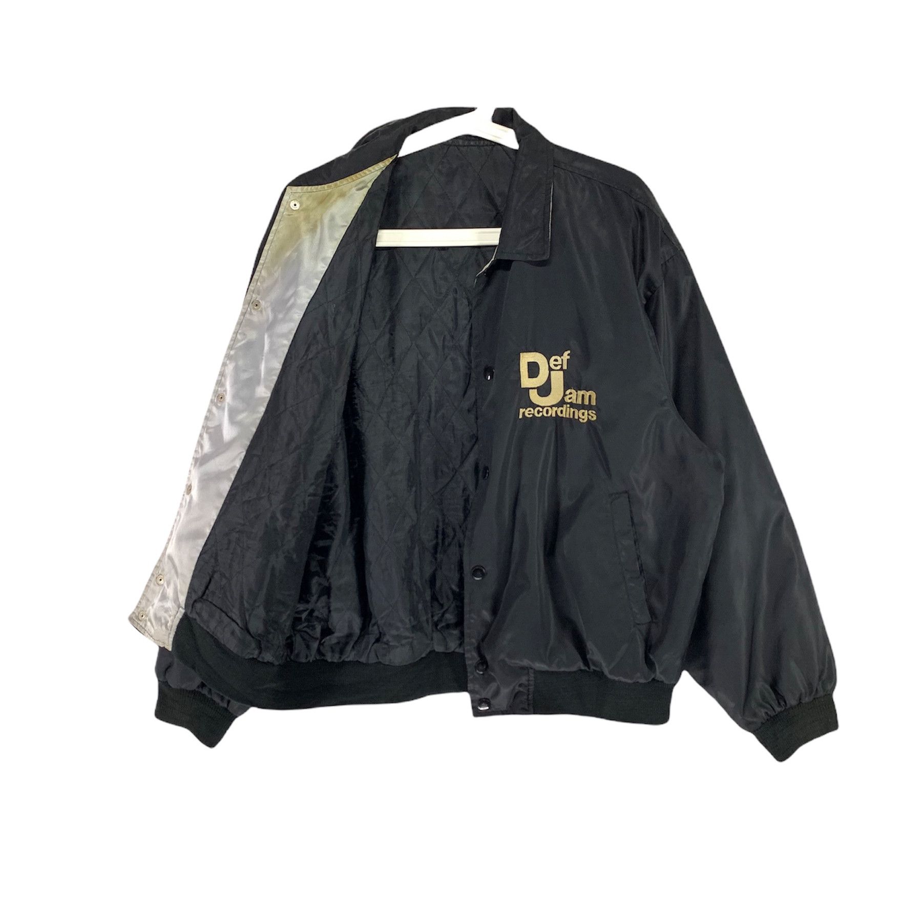 Rap Tees × Vintage Def jam recording spellout embroidered logo vtg 90s jacket Size US M / EU 48-50 / 2 - 3 Thumbnail