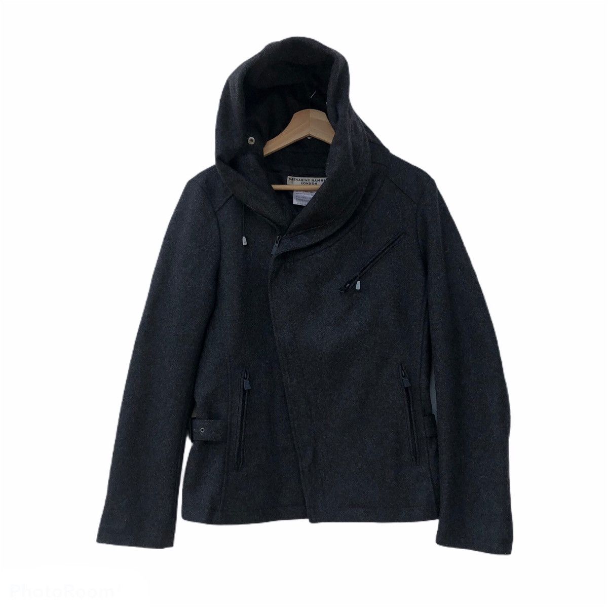 Katharine Hamnett London WOOL JACKET PARACHUTE BIKER KATHARINE HAMNETT LONDON Size US M / EU 48-50 / 2 - 1 Thumbnail