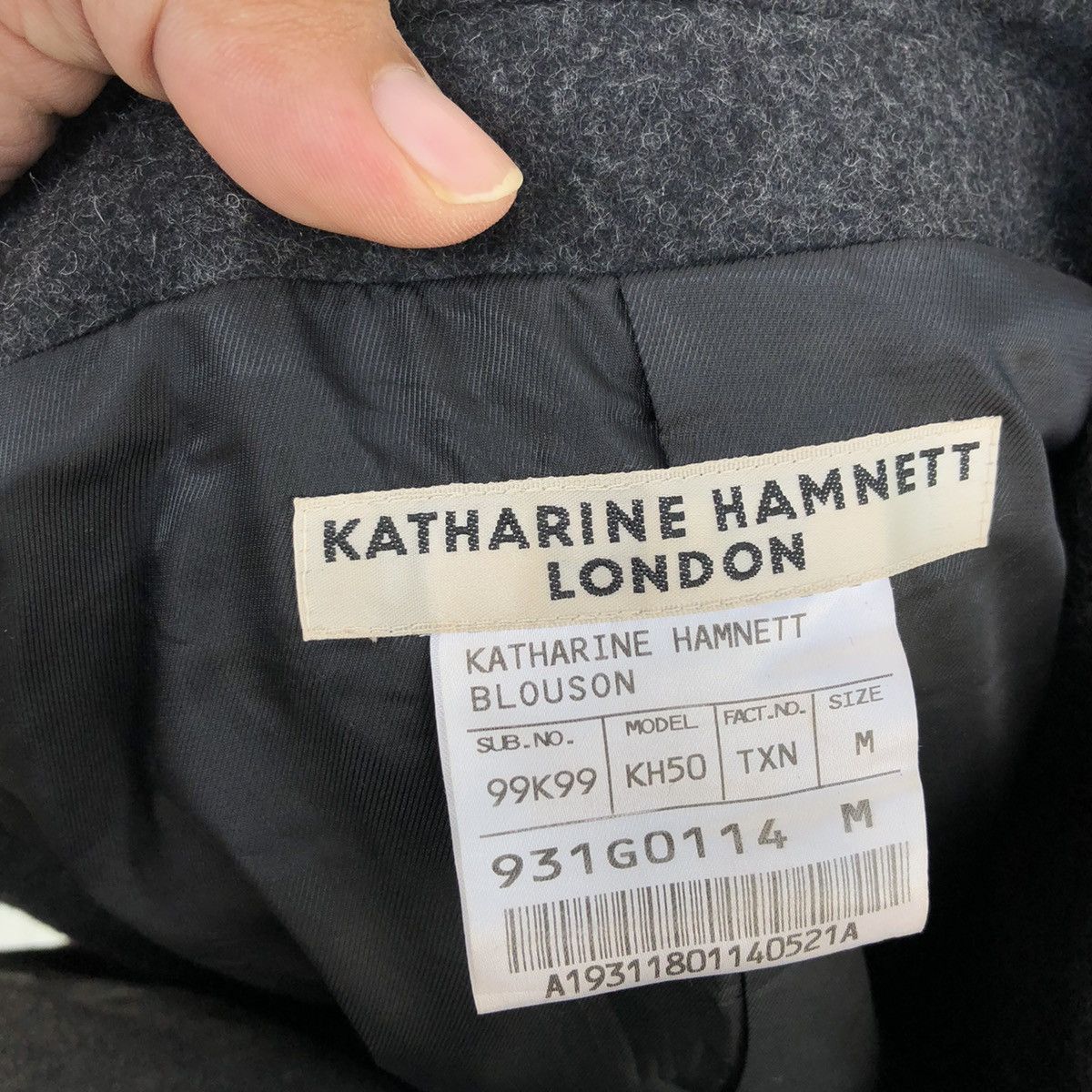 Katharine Hamnett London WOOL JACKET PARACHUTE BIKER KATHARINE HAMNETT LONDON Size US M / EU 48-50 / 2 - 12 Thumbnail