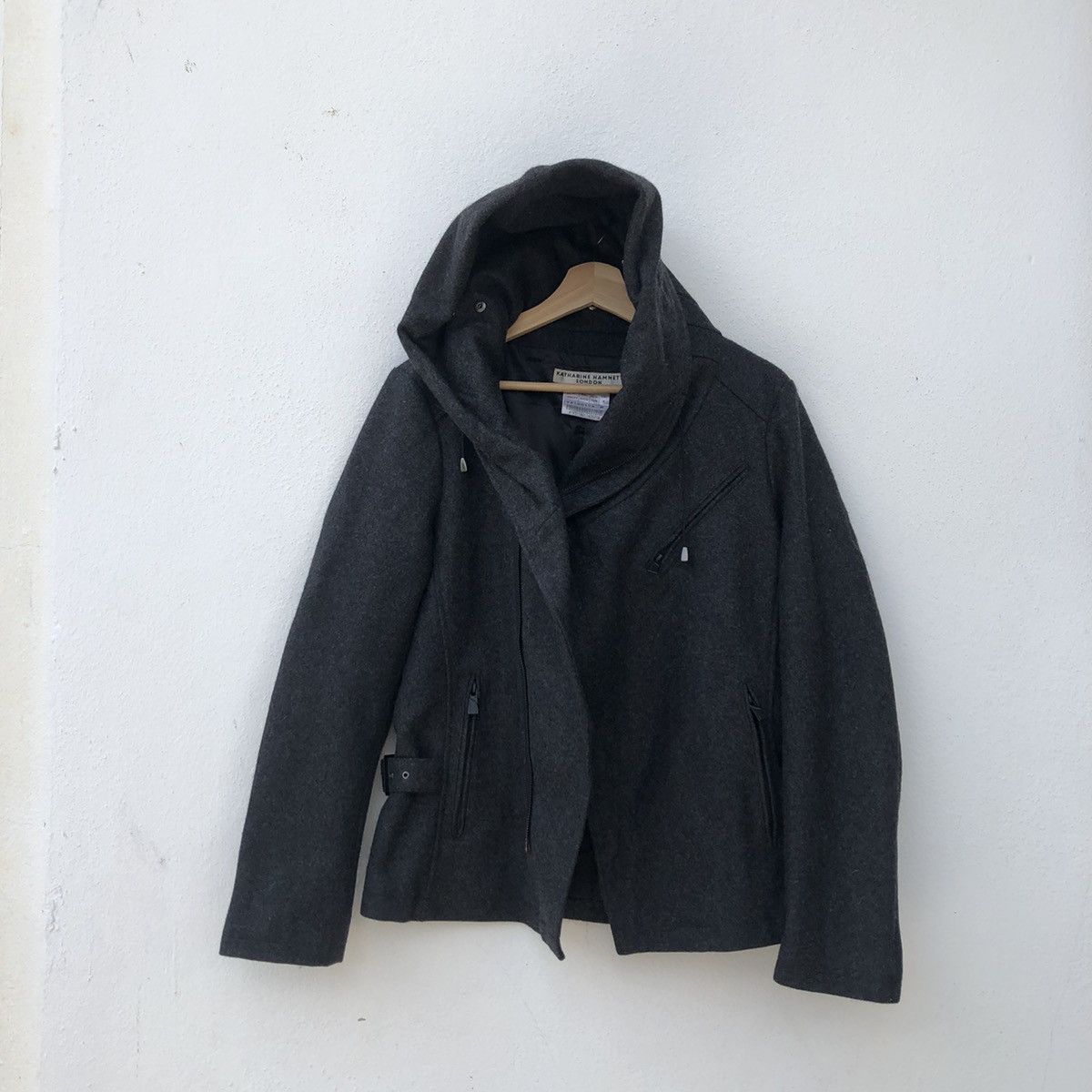 Katharine Hamnett London WOOL JACKET PARACHUTE BIKER KATHARINE HAMNETT LONDON Size US M / EU 48-50 / 2 - 8 Thumbnail