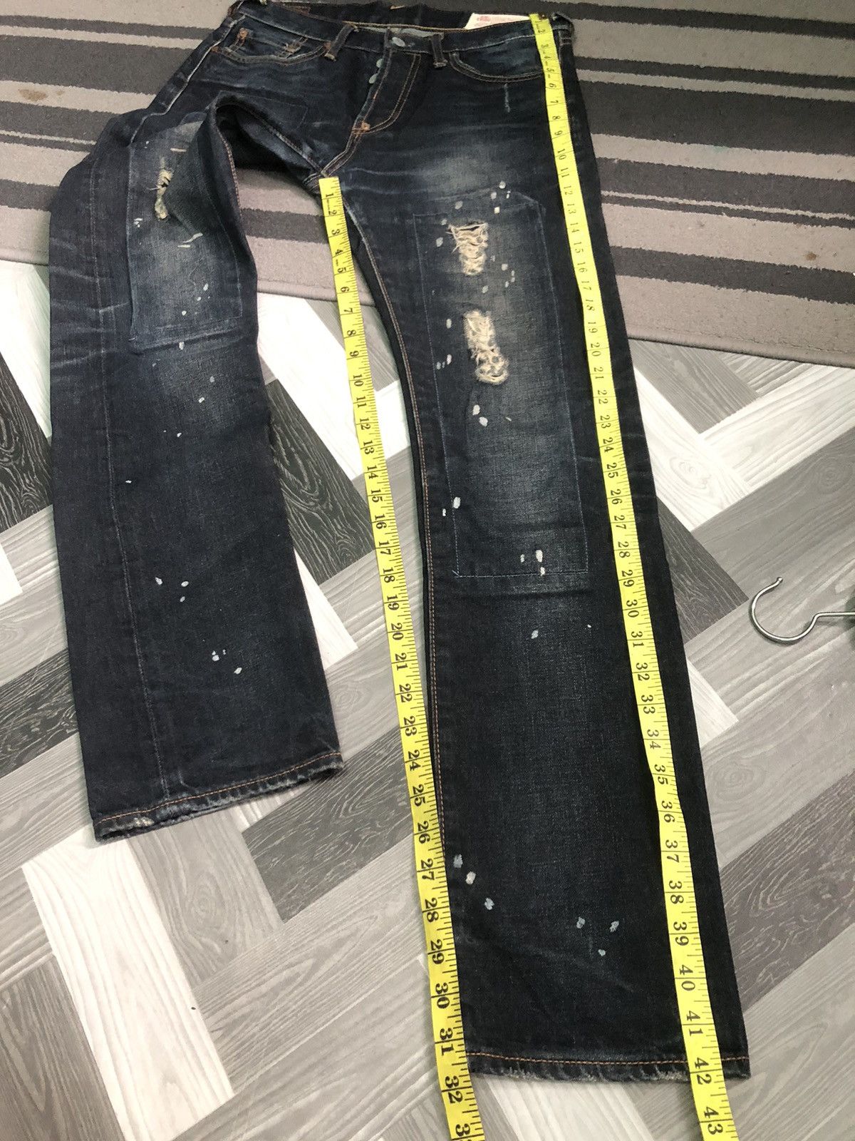 Evisu × Japanese Brand EVISU SPECIAL NO 3 DISTRESSED DENIM JEANS Size US 30 / EU 46 - 9 Thumbnail