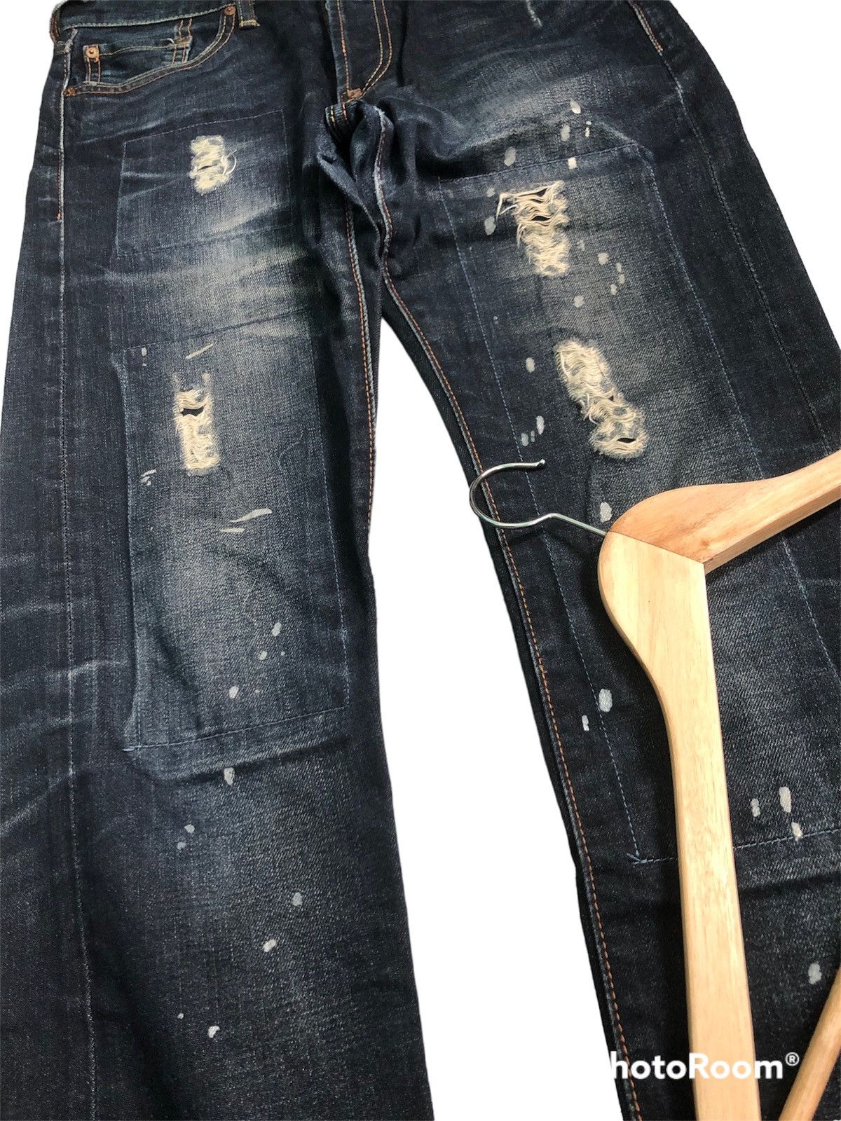 Evisu × Japanese Brand EVISU SPECIAL NO 3 DISTRESSED DENIM JEANS Size US 30 / EU 46 - 3 Thumbnail