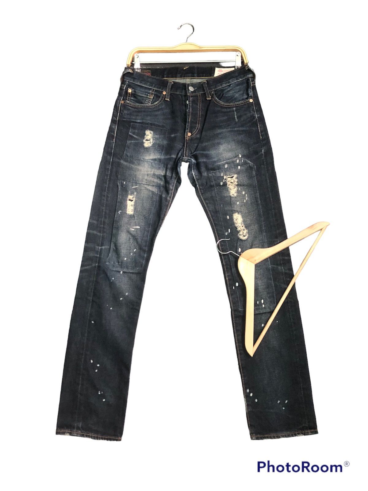 Evisu × Japanese Brand EVISU SPECIAL NO 3 DISTRESSED DENIM JEANS Size US 30 / EU 46 - 2 Thumbnail