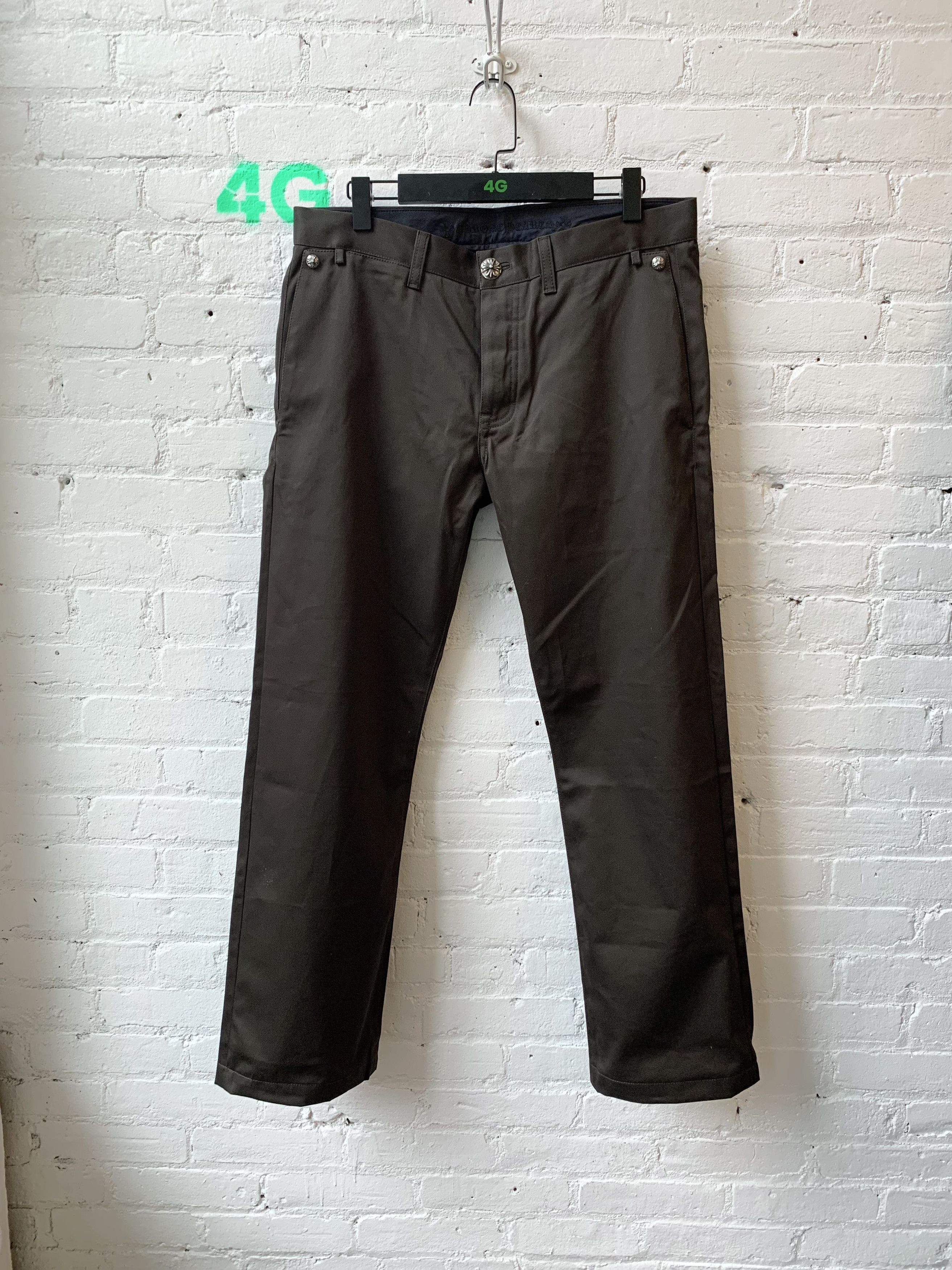 Chrome Hearts Chrome Hearts NEW Skater Chino Brown Sz 34 Size US 34 / EU 50 - 1 Thumbnail