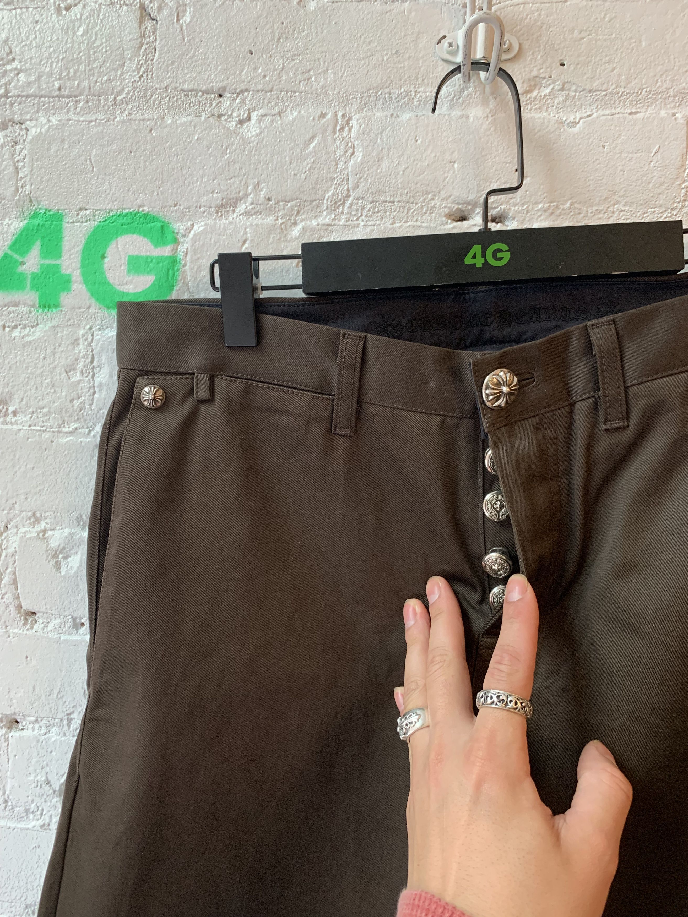 Chrome Hearts Chrome Hearts NEW Skater Chino Brown Sz 34 Size US 34 / EU 50 - 5 Thumbnail