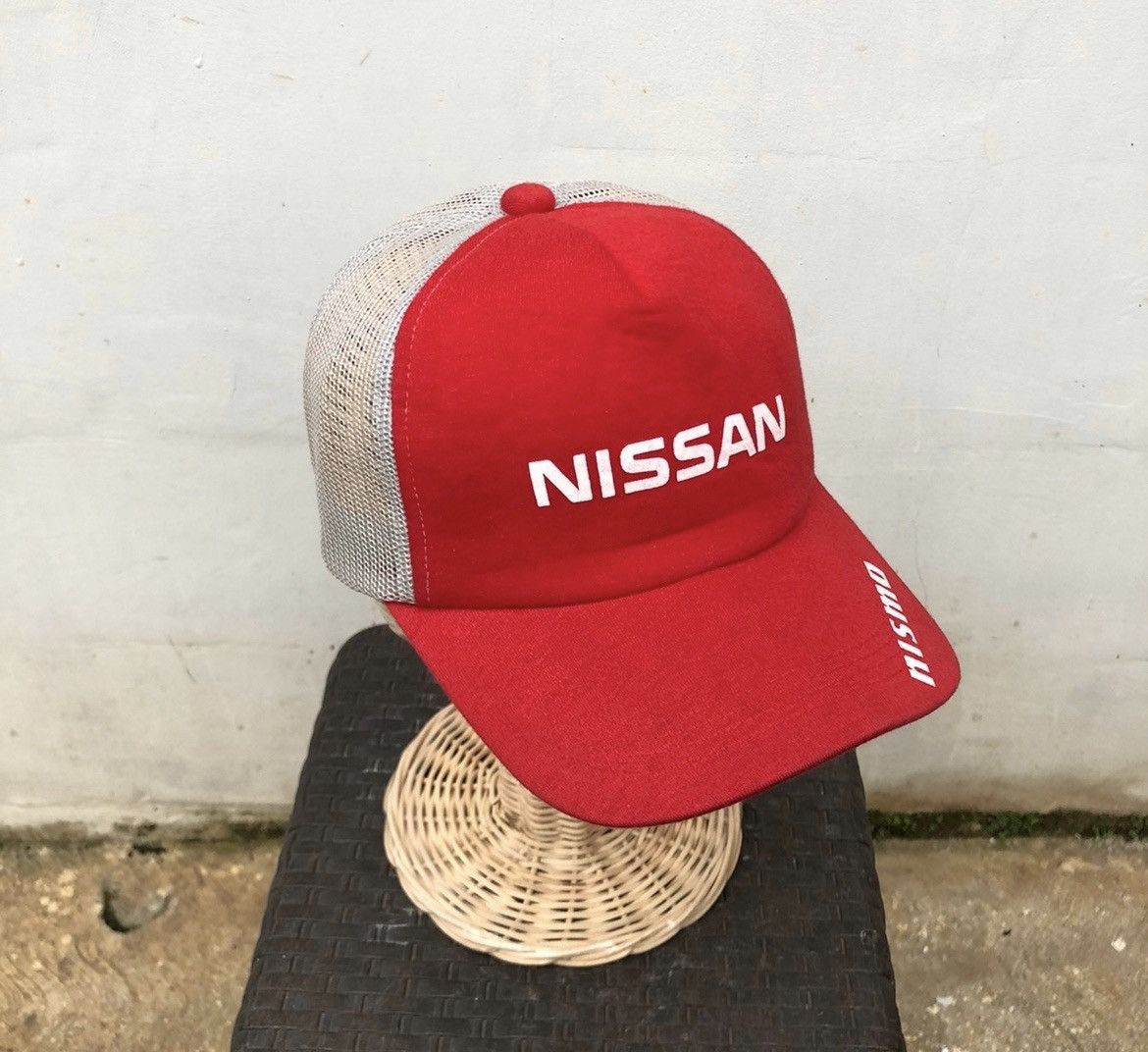 image of Porsche Design x Racing Trucker Hat Nismo Nissan Racing in Red, Men's