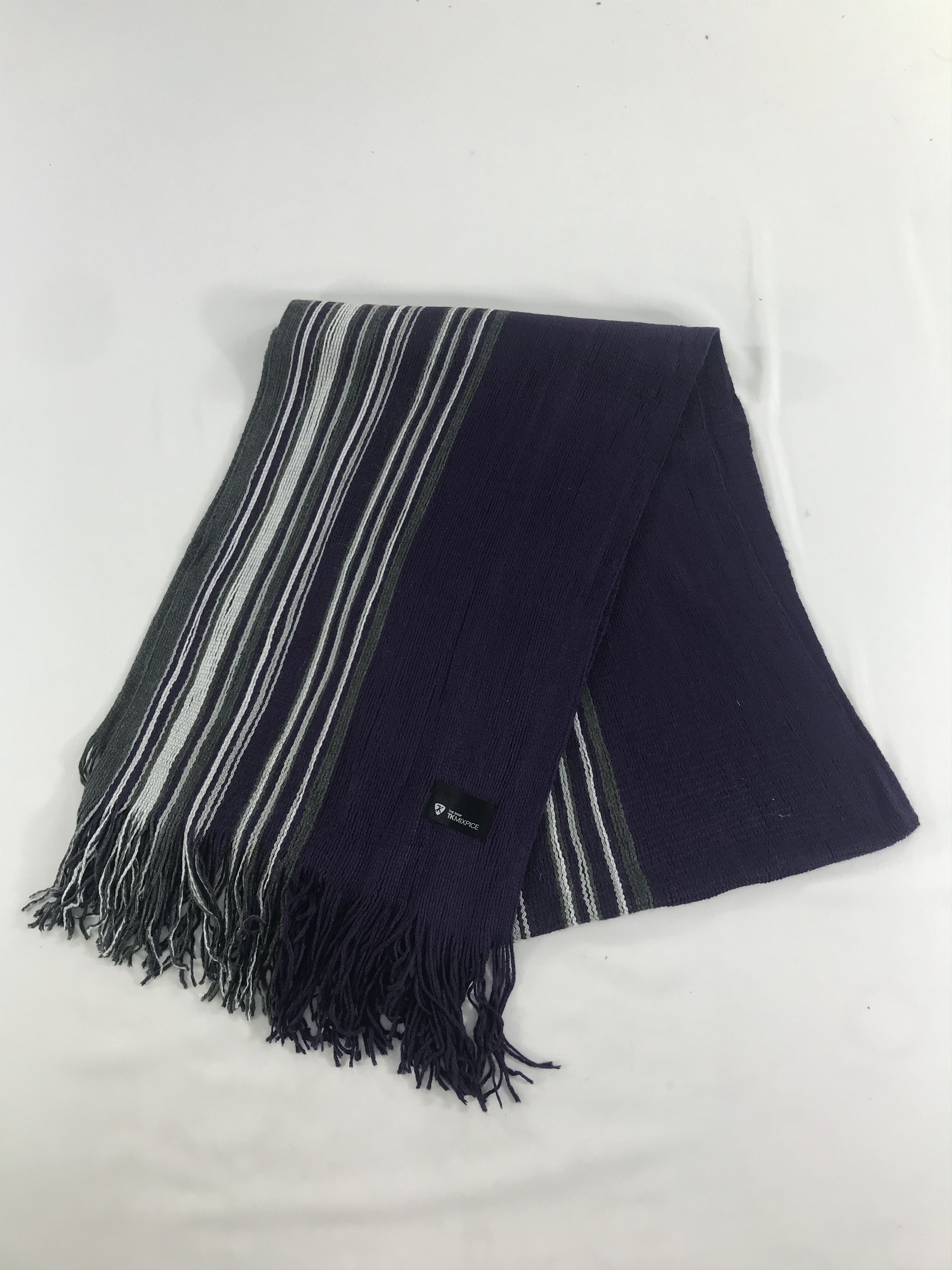 Takeo Kikuchi Takeo Kikuchi Striped Knit Scarf Muffler Neck Warmer V10 Size ONE SIZE - 3 Thumbnail