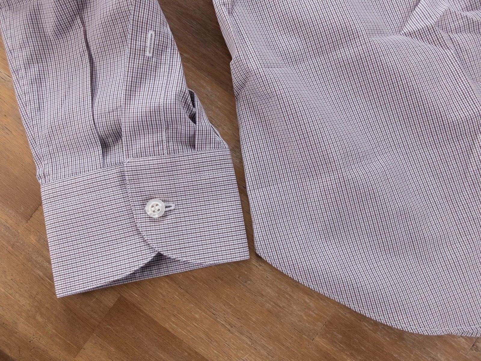 Caruso RAFFAELE CARUSO plaid formal dress cotton shirt - 42 / 16.5 Size US L / EU 52-54 / 3 - 3 Thumbnail