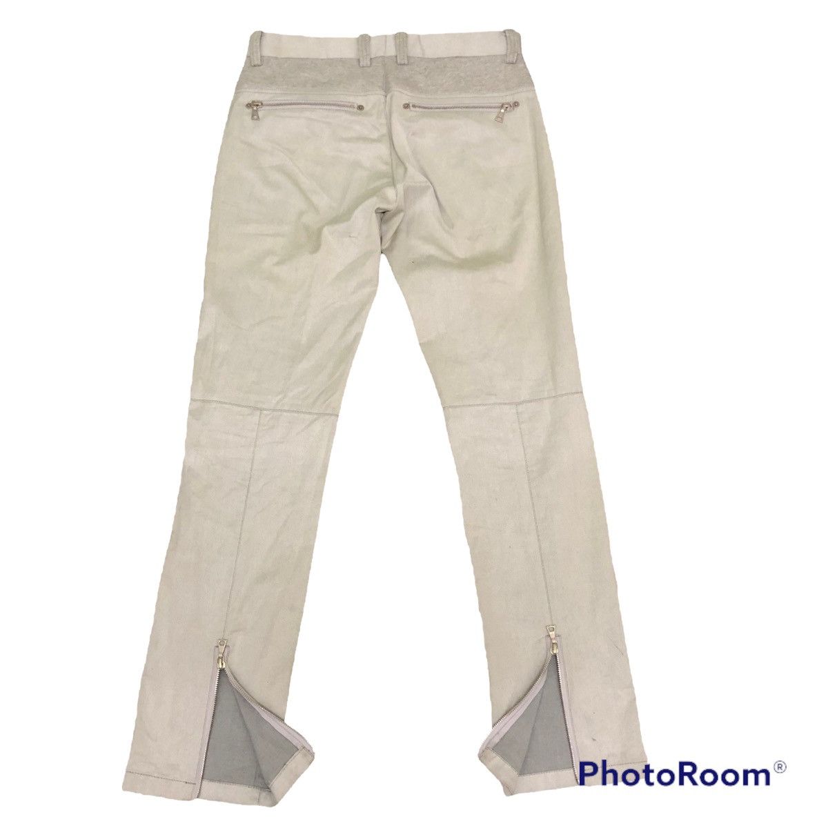 Designer Hamnett pants rare design zipped on back leg Size US 30 / EU 46 - 1 Thumbnail