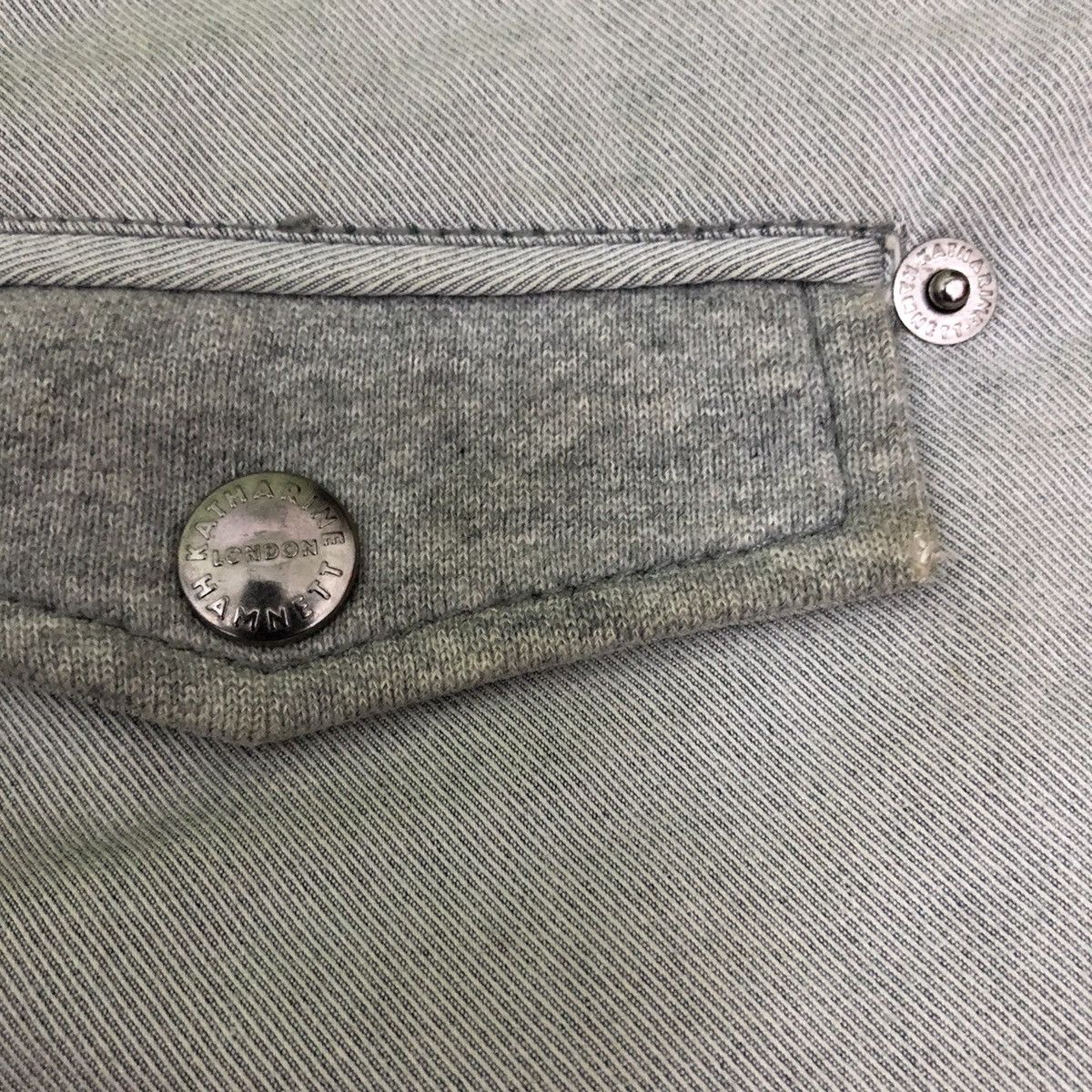 Designer Hamnett pants rare design zipped on back leg Size US 30 / EU 46 - 13 Thumbnail