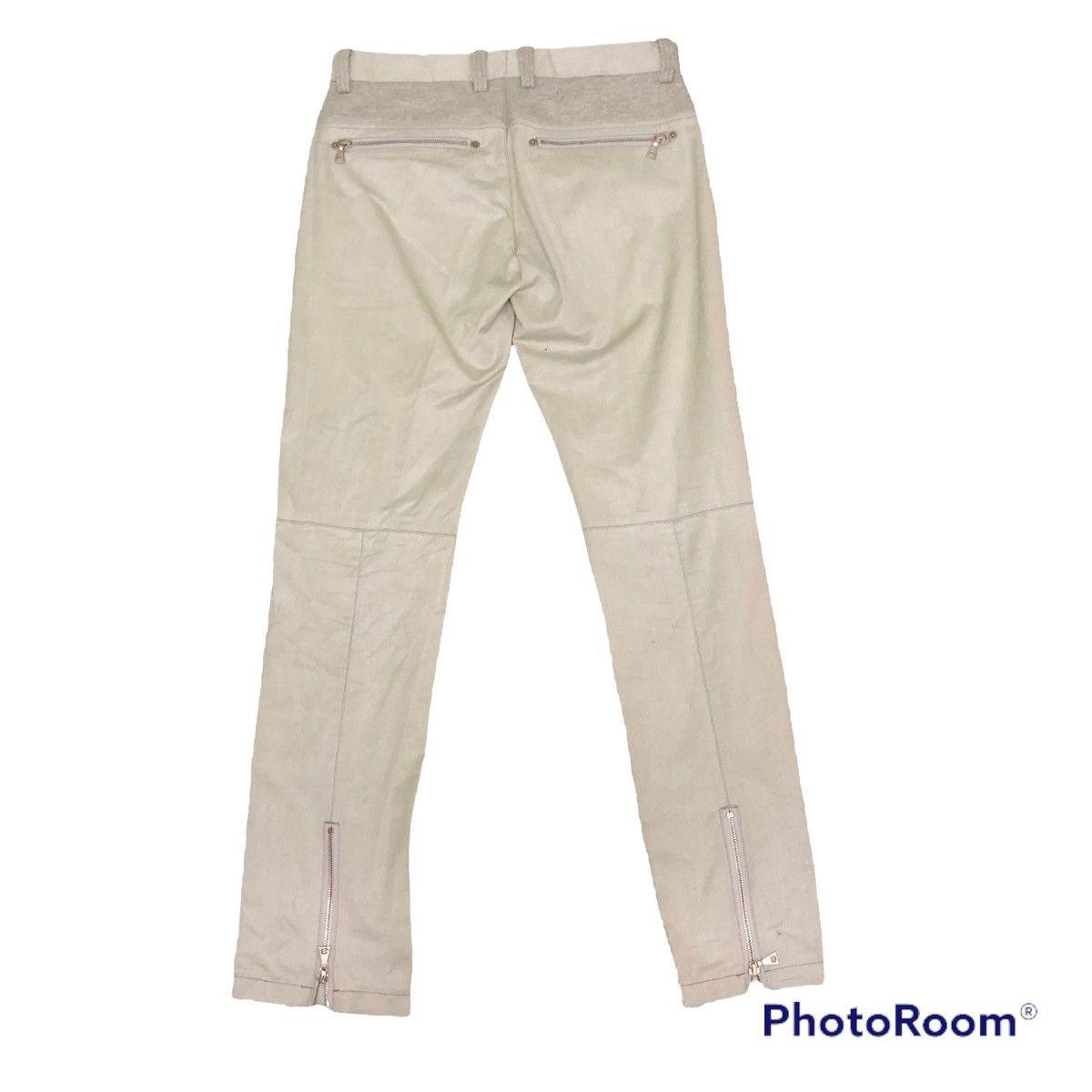 Designer Hamnett pants rare design zipped on back leg Size US 30 / EU 46 - 6 Thumbnail