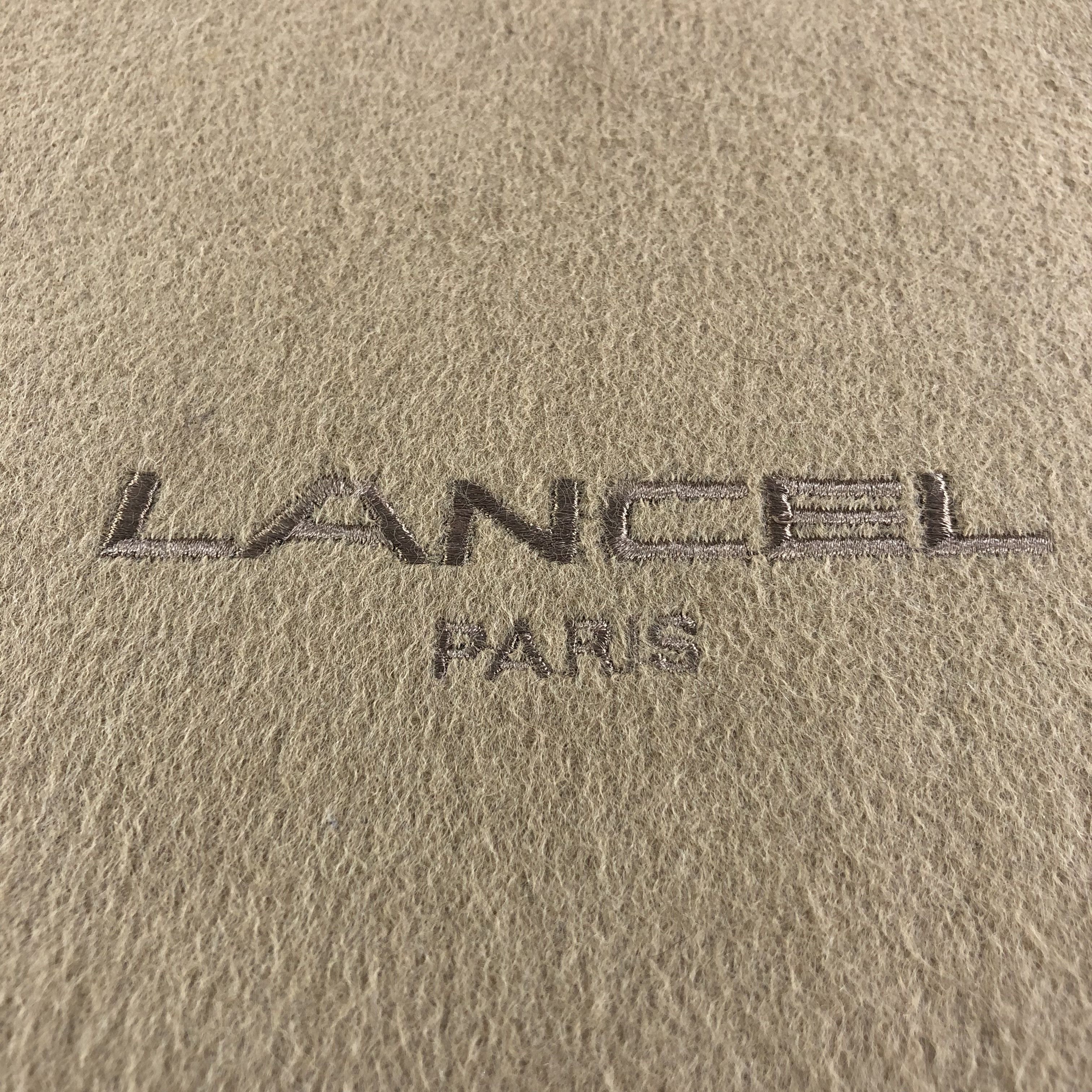 Lancel Lancel Plain Cashmere Scarf Muffler V1525 Size ONE SIZE - 4 Thumbnail