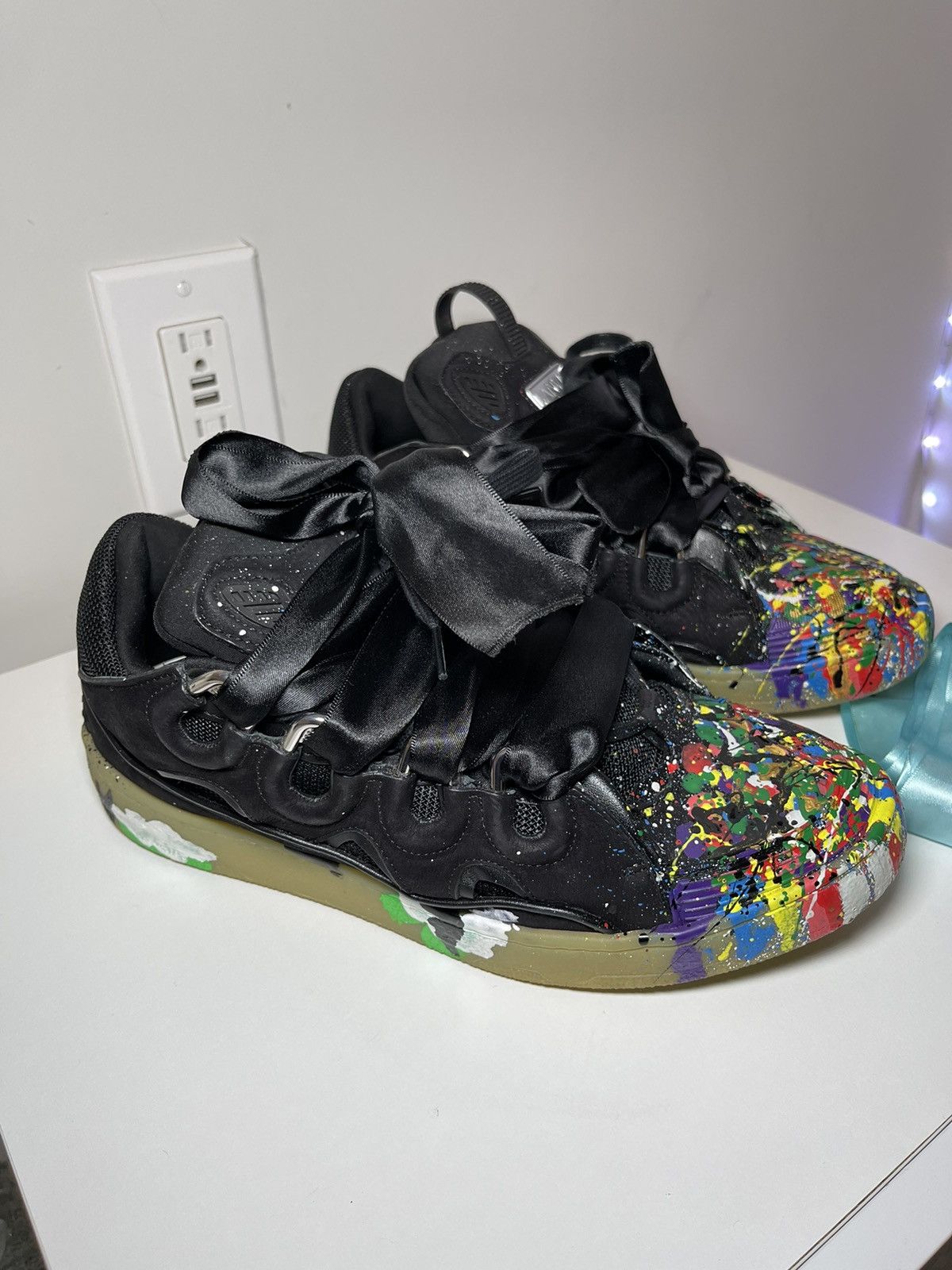 Gallery Dept. × Lanvin Gallery Dept x lavin black leather multi color ...