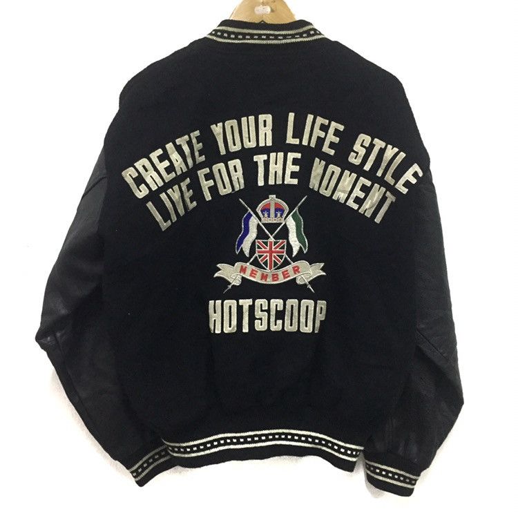 If Six Was Nine 🔥🔥hotscoop varsity jacket vintage style rare design big logo Size US L / EU 52-54 / 3 - 1 Thumbnail