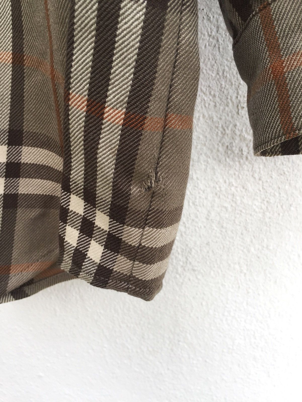 Burberry OG Burberrys 90s Nova Checkered Wool Button Shirt Size US L / EU 52-54 / 3 - 9 Thumbnail