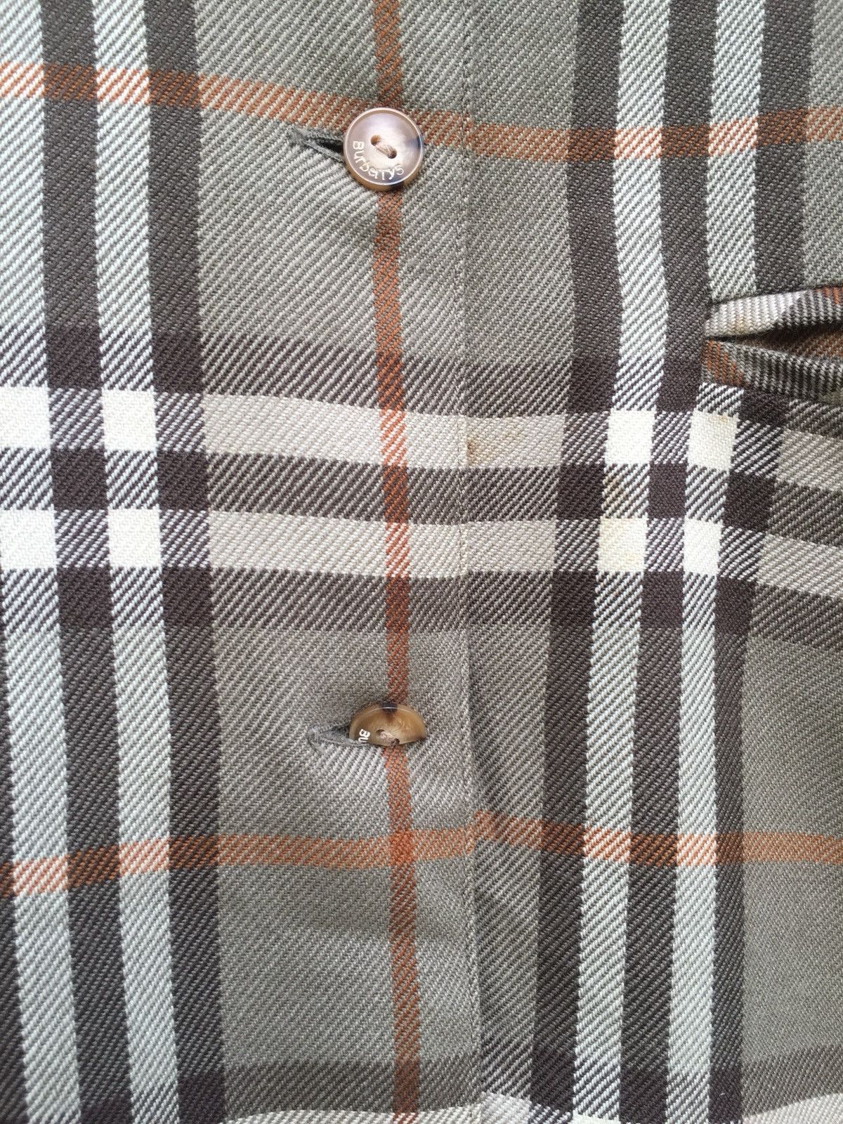 Burberry OG Burberrys 90s Nova Checkered Wool Button Shirt Size US L / EU 52-54 / 3 - 8 Thumbnail