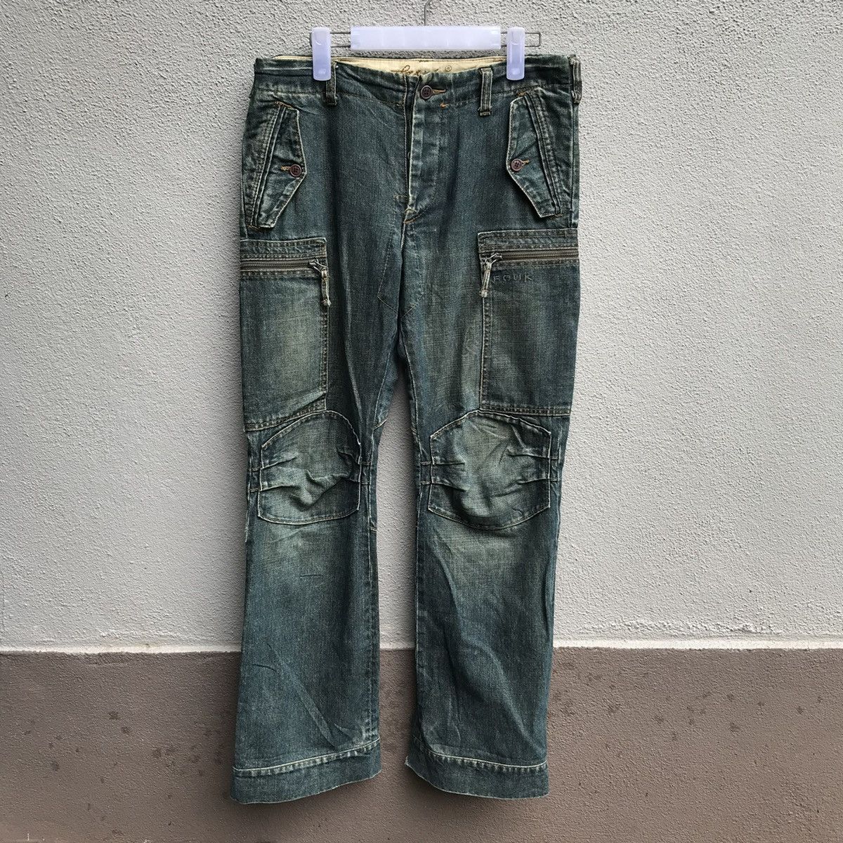 FCUK FCUK cargo pants denim multi zipper pocket Size US 32 / EU 48 - 1 Thumbnail
