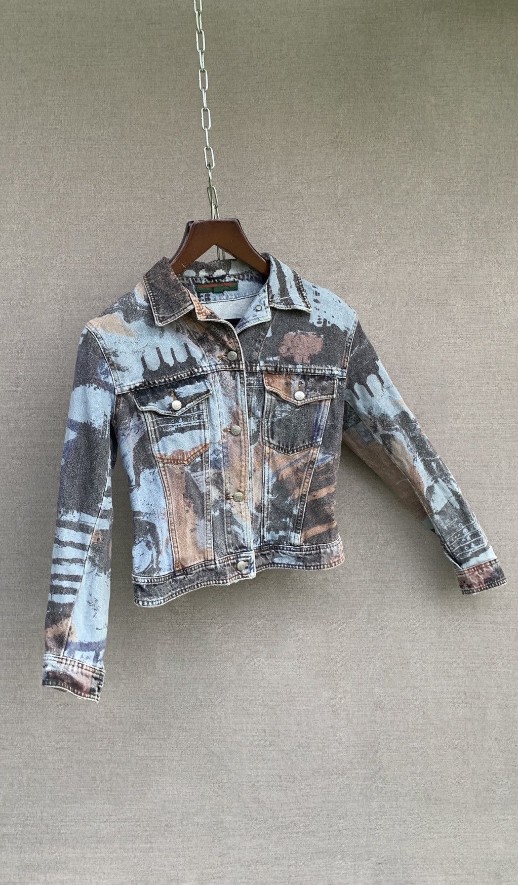 Katharine Hamnett London 90’s Katherine Hamnett printed denim jacket Size US S / EU 44-46 / 1 - 2 Thumbnail