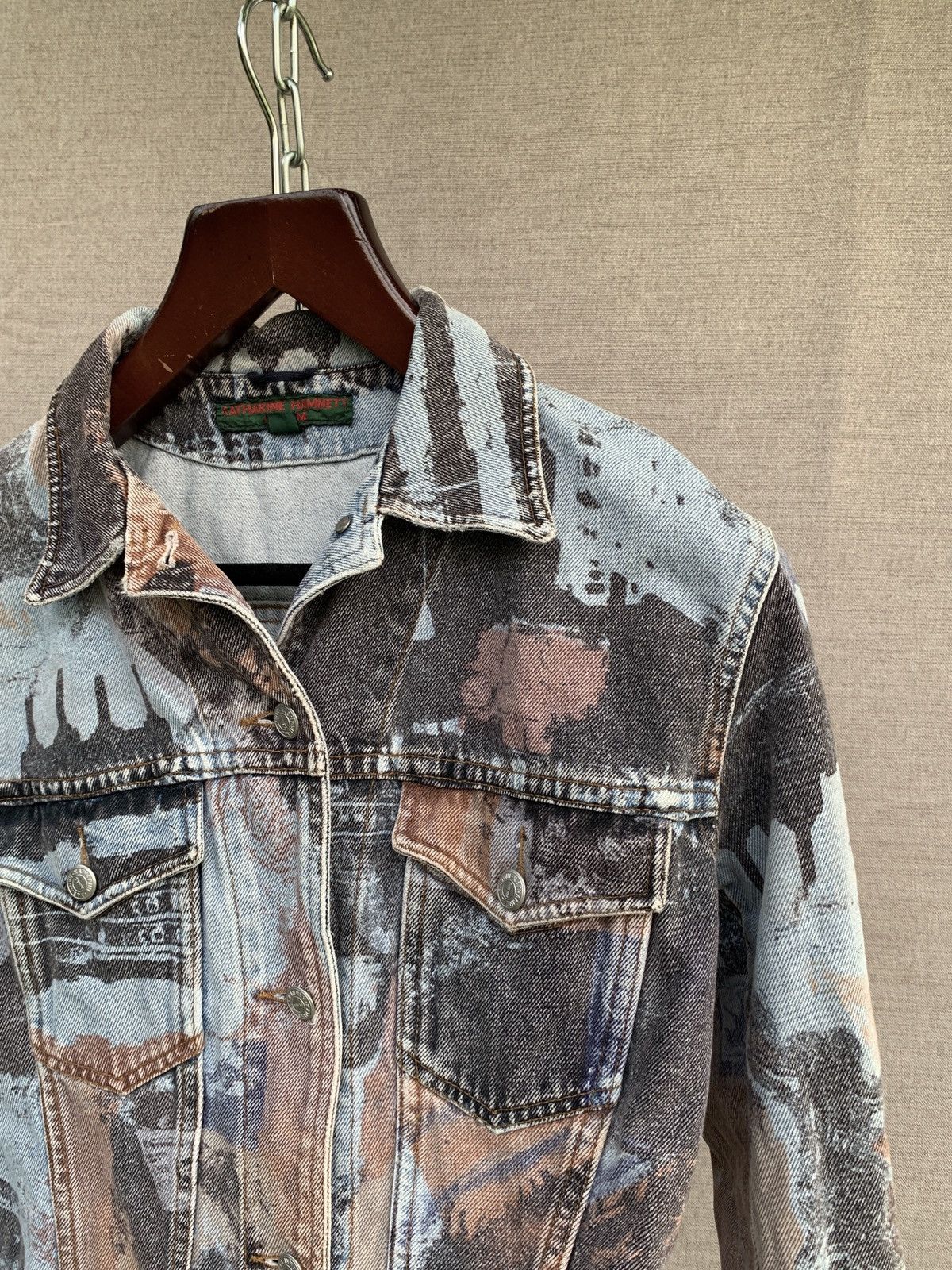 Katharine Hamnett London 90’s Katherine Hamnett printed denim jacket Size US S / EU 44-46 / 1 - 15 Thumbnail