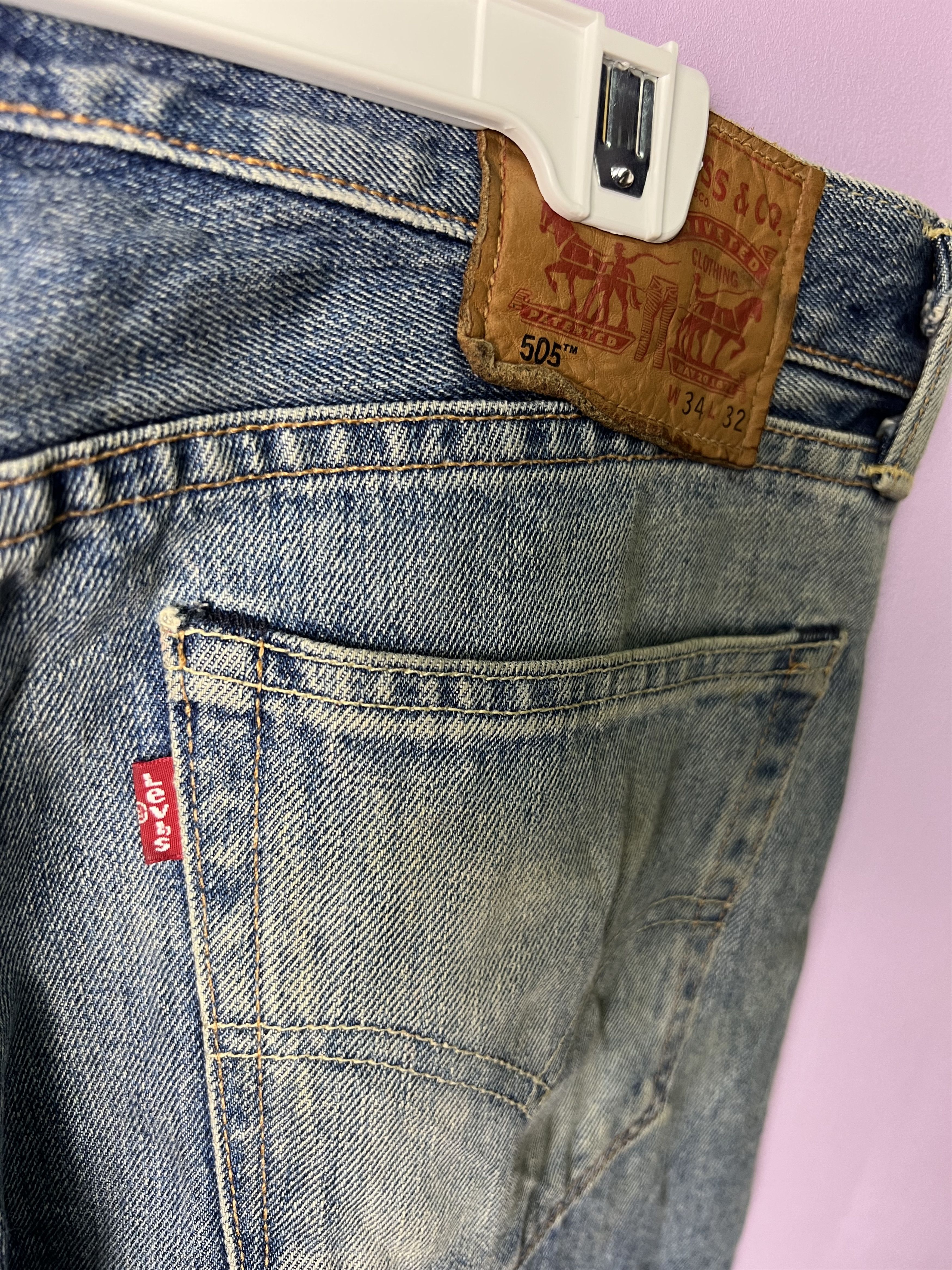 Levi's 🔥Rare Vintage Levi’s White Oak Distressed Denim Size US 35 - 15 Thumbnail