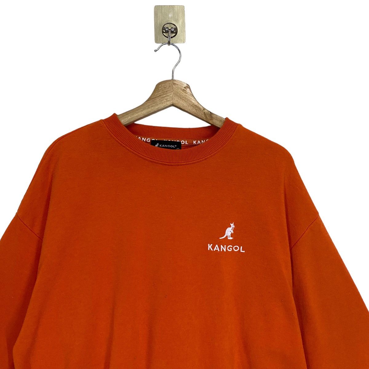 Kangol × Vintage Vintage 90s Kangol Big Logo Sweater Size M Size US M / EU 48-50 / 2 - 7 Thumbnail