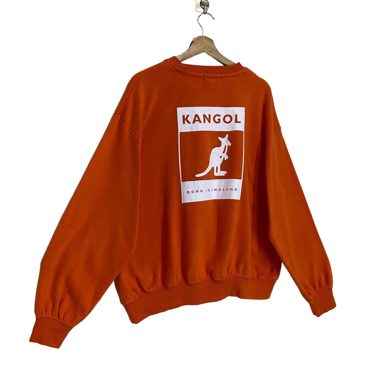 Kangol × Vintage Vintage 90s Kangol Big Logo Sweater Size M Size US M / EU 48-50 / 2 - 2 Thumbnail