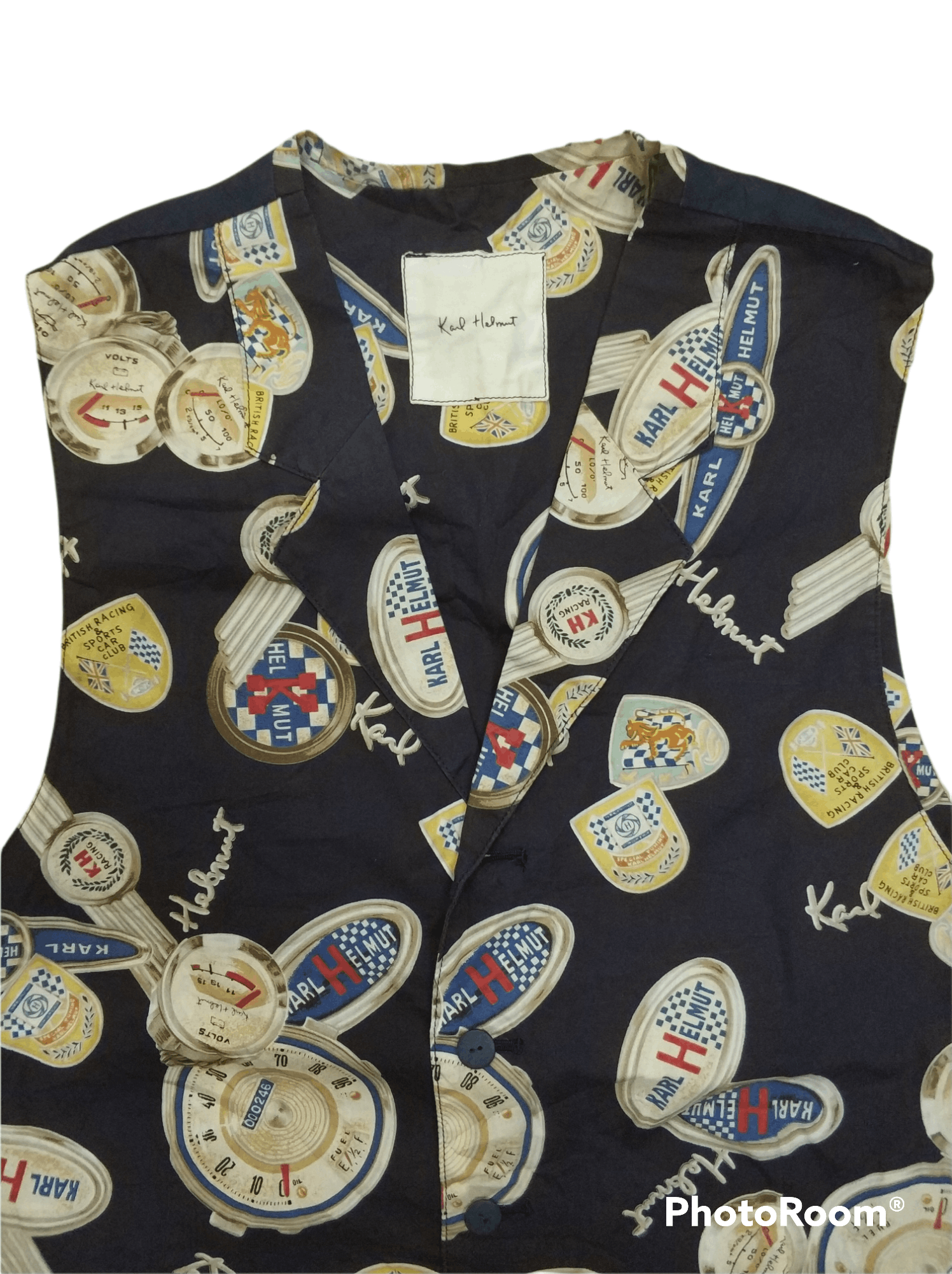 Karl Helmut 🔥Vintage Karl Helmut Overprint Vest Size US M / EU 48-50 / 2 - 4 Thumbnail