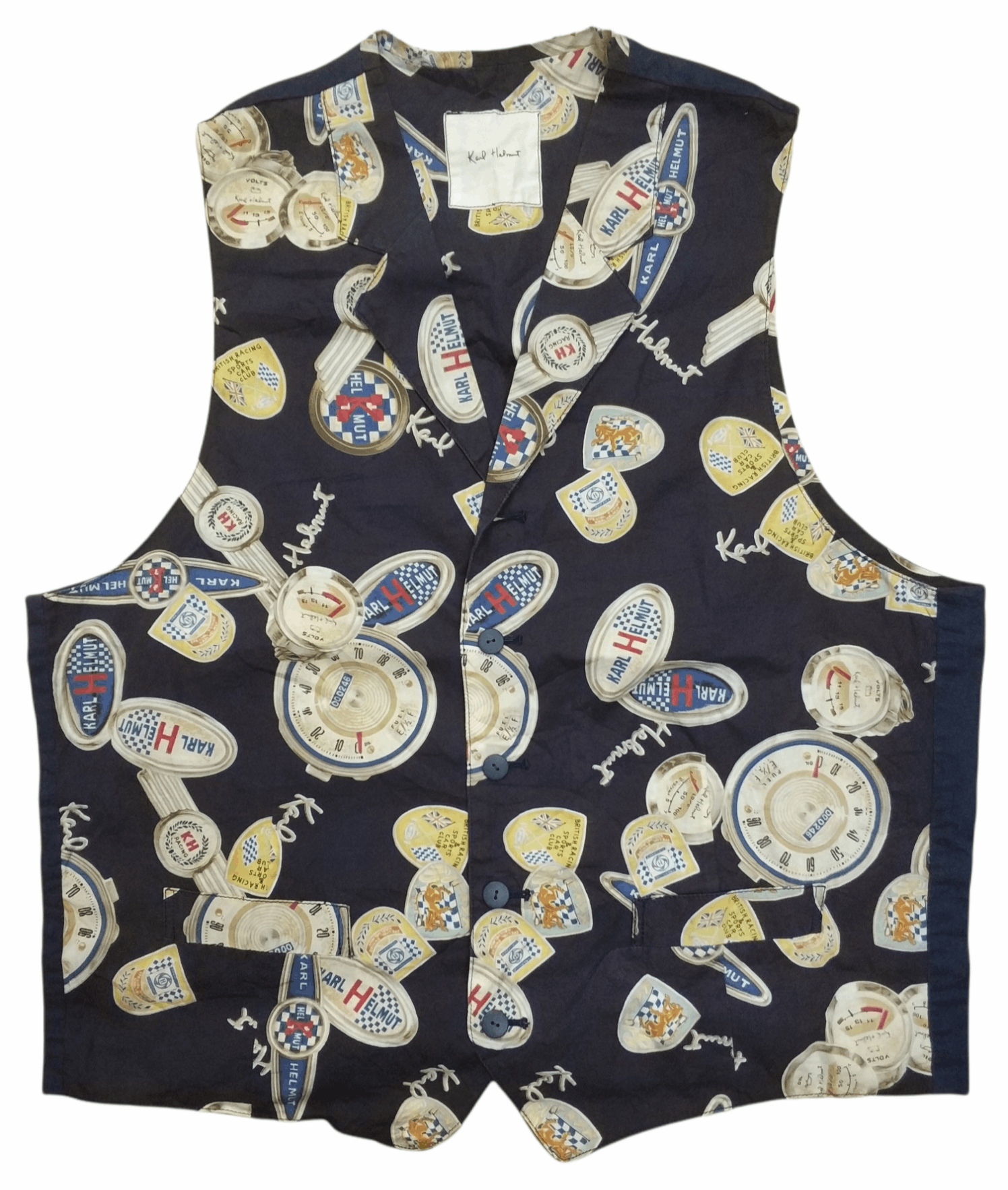 Karl Helmut 🔥Vintage Karl Helmut Overprint Vest Size US M / EU 48-50 / 2 - 1 Thumbnail