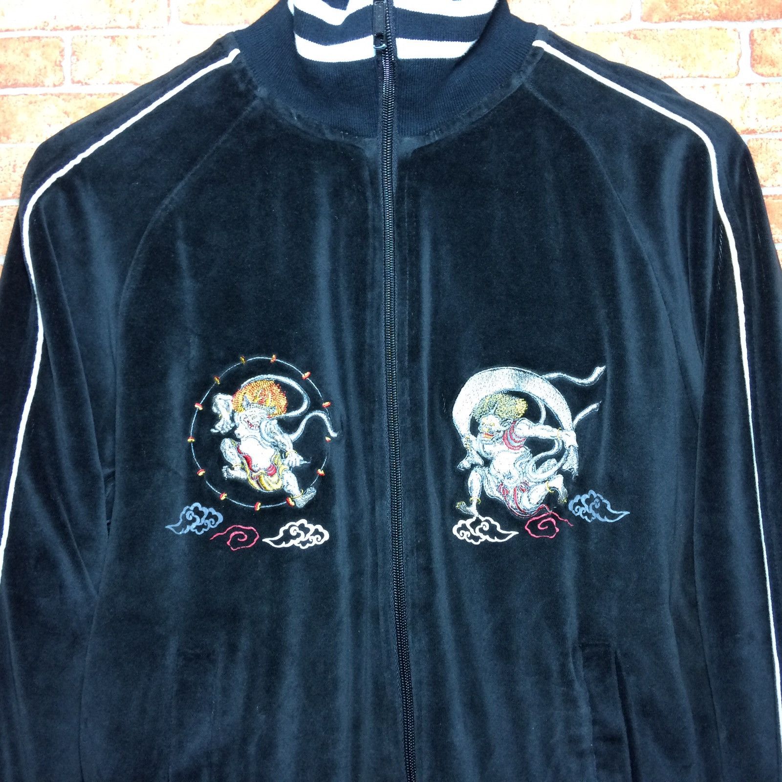 Other Vintage Sukajan Fujin Raijin Velvet Size US M / EU 48-50 / 2 - 4 Thumbnail