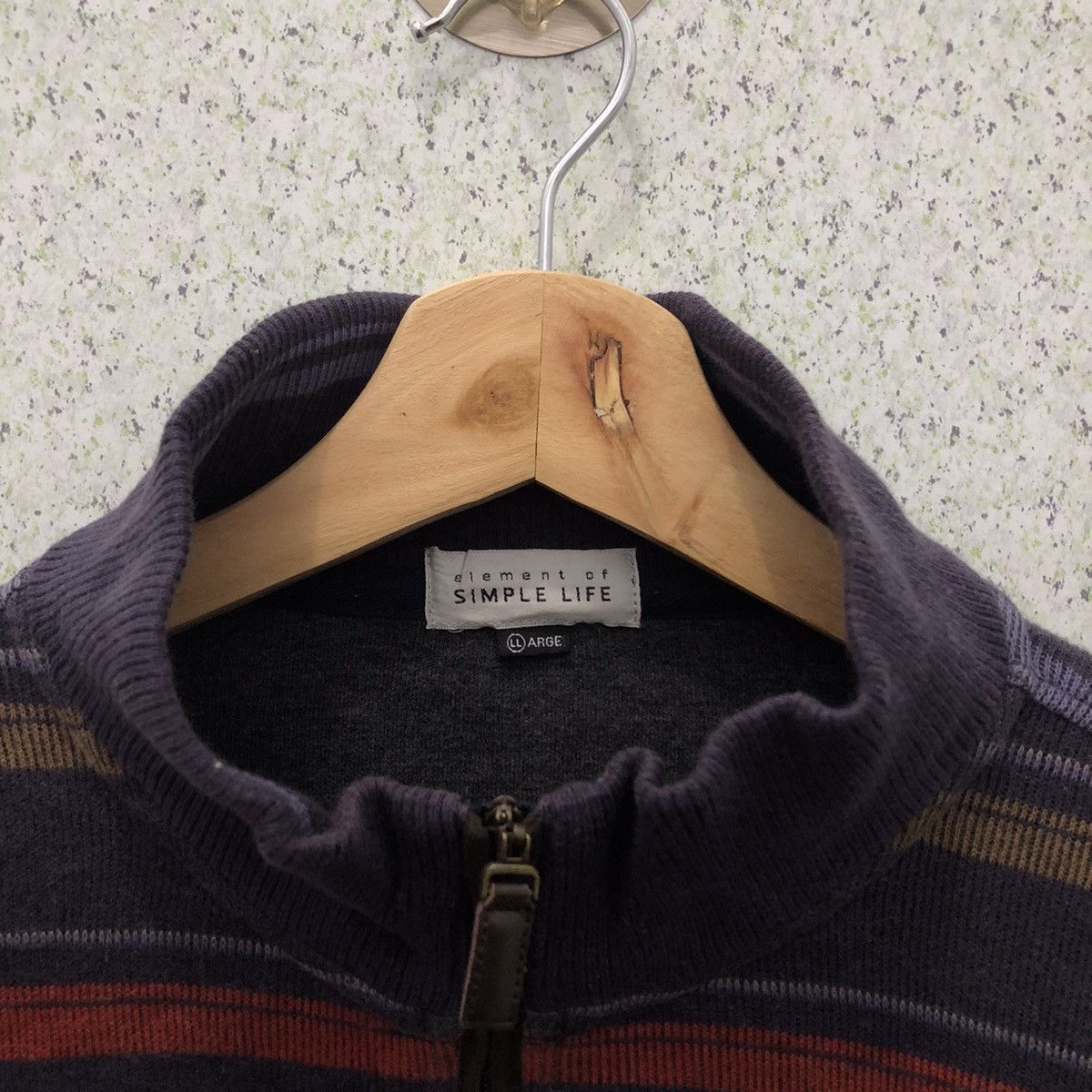 Japanese Brand ELEMENT OF SIMPLE LIFE STRIPE SWEATSHIRT Size US L / EU 52-54 / 3 - 7 Thumbnail