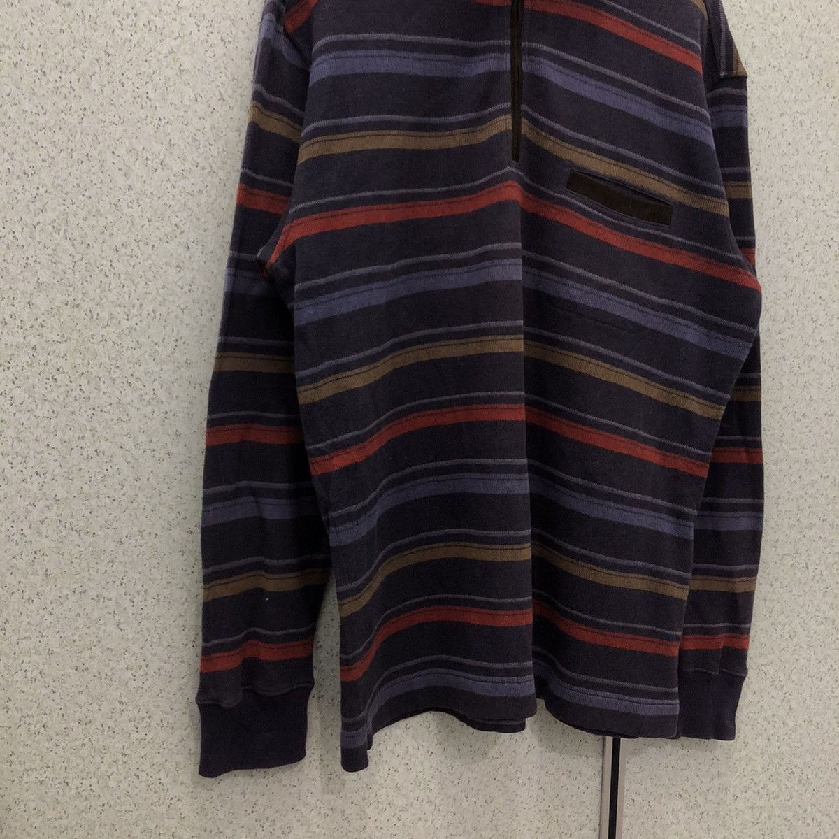 Japanese Brand ELEMENT OF SIMPLE LIFE STRIPE SWEATSHIRT Size US L / EU 52-54 / 3 - 4 Thumbnail