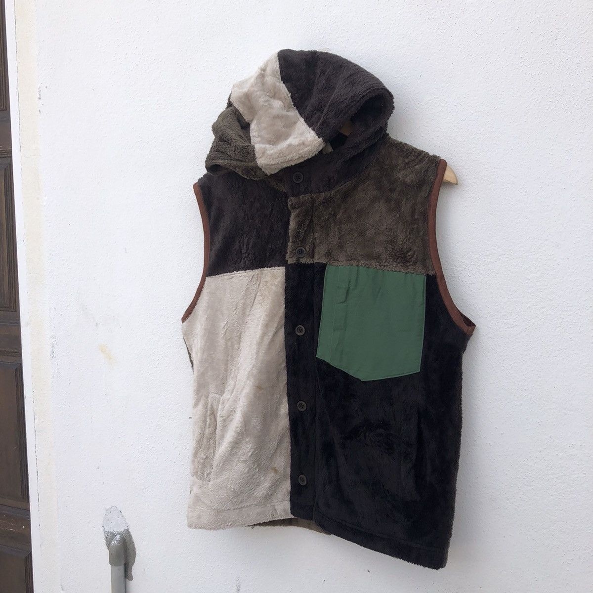 Japanese Brand CIRCULATION FLEECE VEST TRITONE COLOUR NICE DESIGN Size US M / EU 48-50 / 2 - 2 Thumbnail
