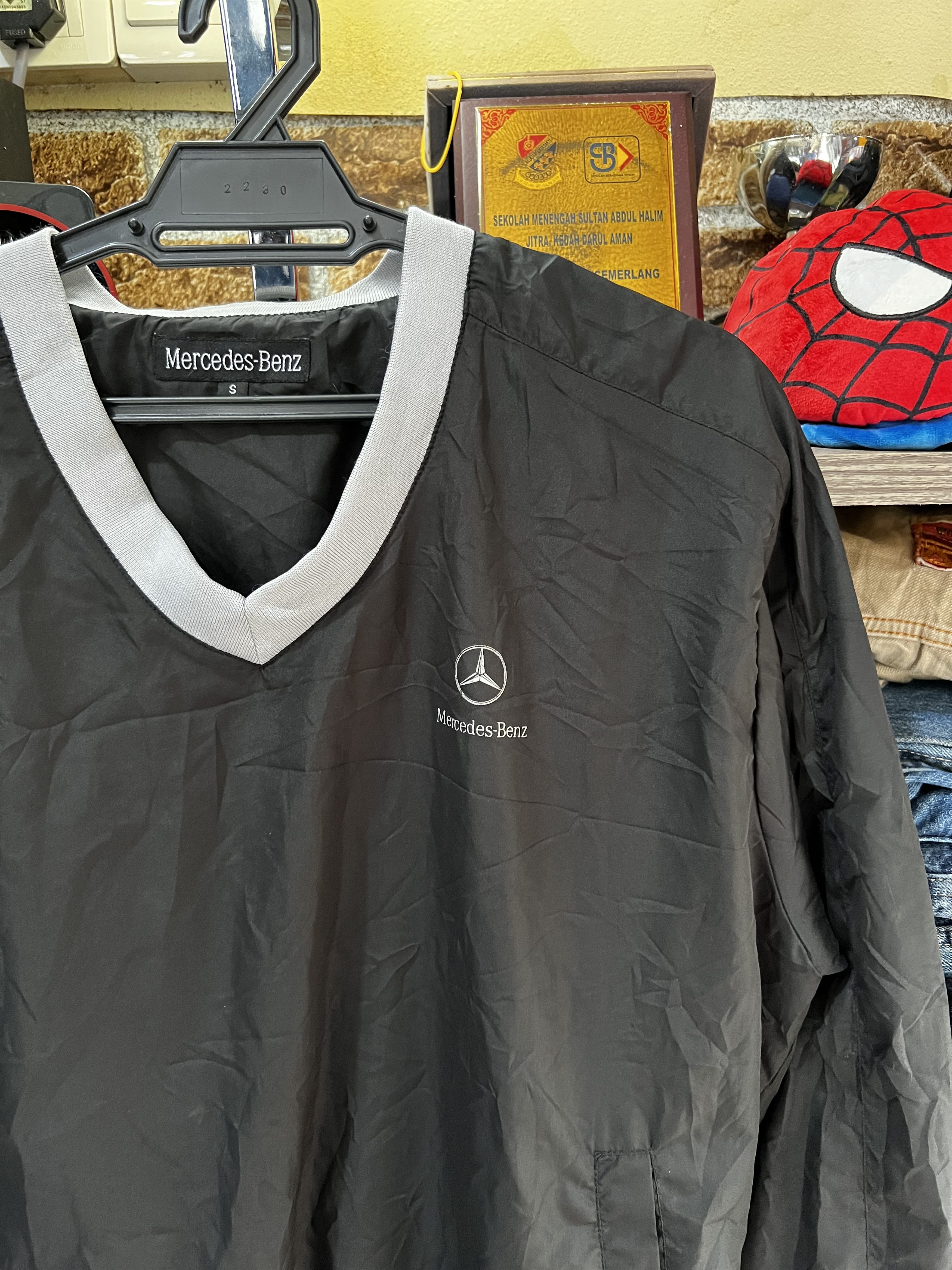 Mercedes-Benz 🔥Vintage Mercedes Benz Nylon Lightlayers Windbreaker Size US M / EU 48-50 / 2 - 10 Thumbnail