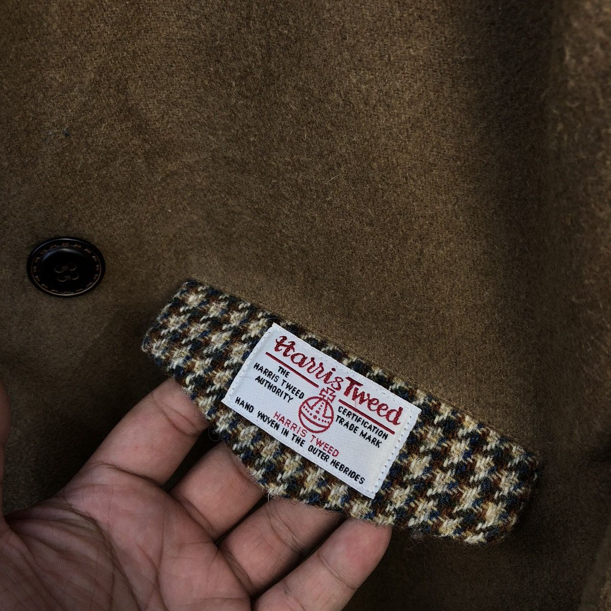 Harris Tweed RARE DESIGNER JAPAN HARRIS TWEED X NATURAL PALETTE Size US L / EU 52-54 / 3 - 11 Thumbnail
