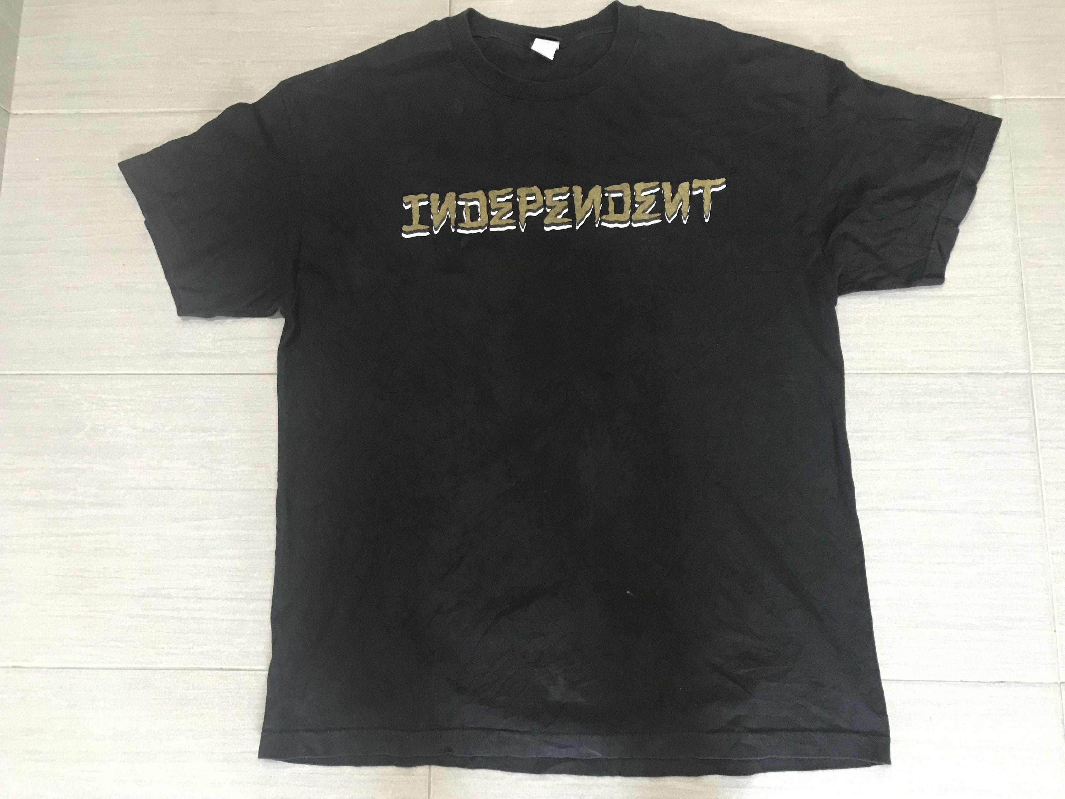 Independent Truck Co. VINTAGE 2000 INDEPENDENT DRESSEN SKULL AND BONES TEE SHIRT Size US XL / EU 56 / 4 - 2 Thumbnail