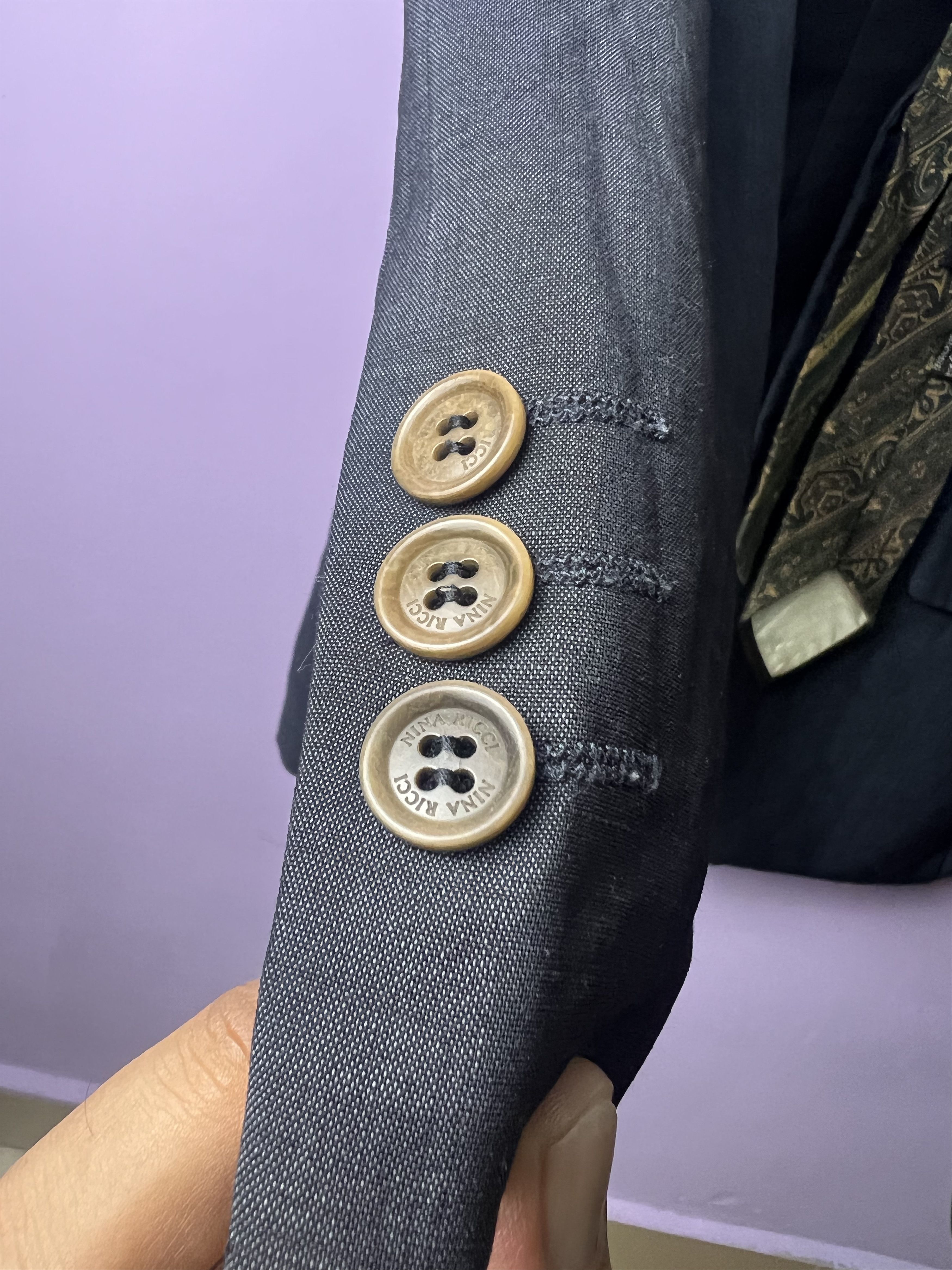 Japanese Brand 🔥Vintage Nina Ricci Blazers FOC Neck Tie Size 44R - 6 Thumbnail