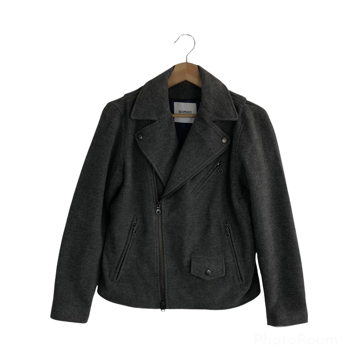 Beams Plus PARACHUTE BIKER BONDAGE JACKET DOUBLE BREAST BEAMS BOY Size US M / EU 48-50 / 2 - 1 Thumbnail