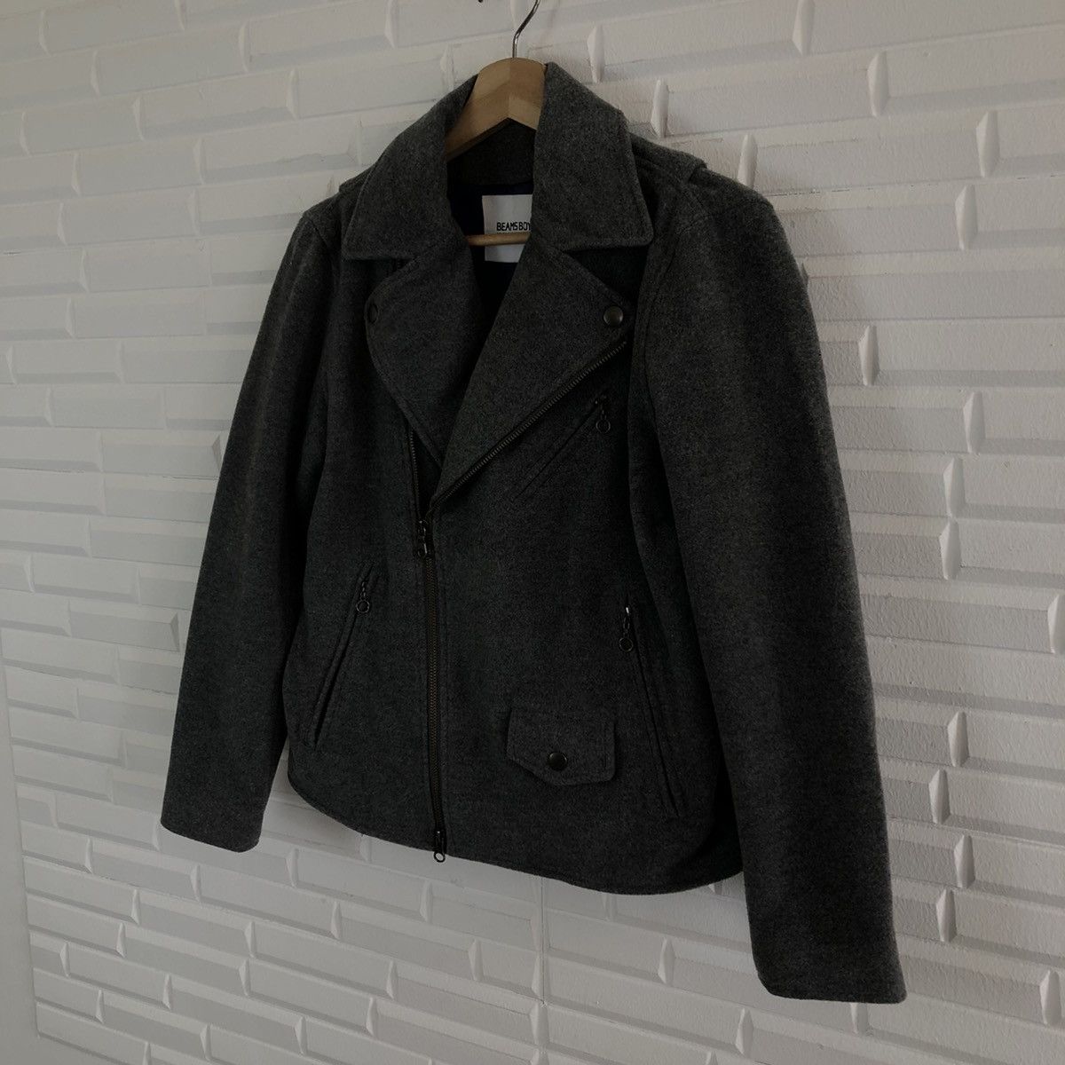 Beams Plus PARACHUTE BIKER BONDAGE JACKET DOUBLE BREAST BEAMS BOY Size US M / EU 48-50 / 2 - 2 Thumbnail
