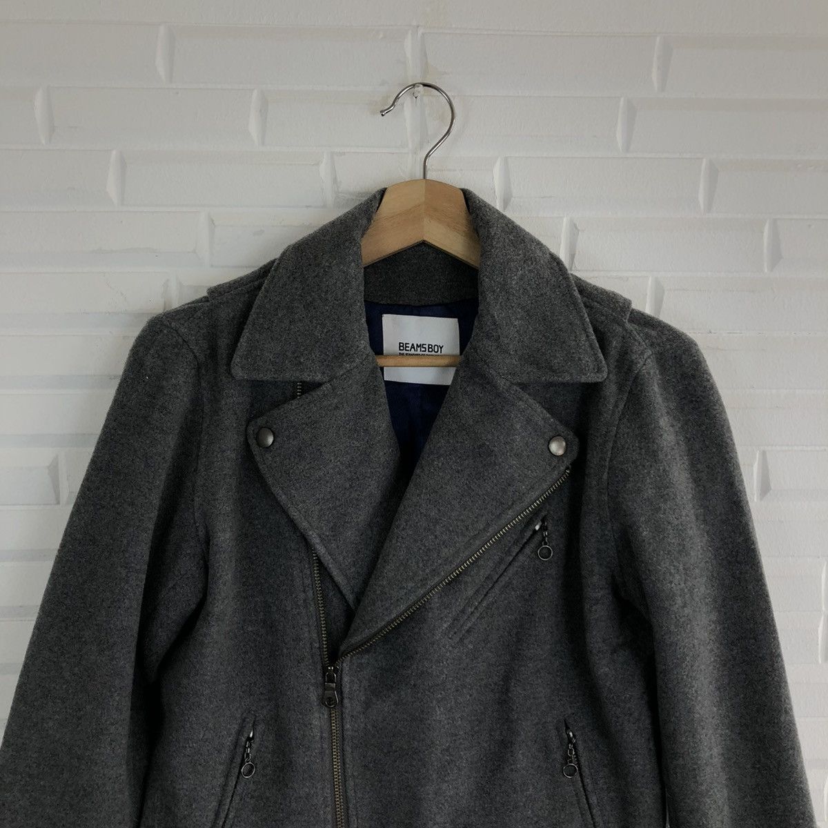 Beams Plus PARACHUTE BIKER BONDAGE JACKET DOUBLE BREAST BEAMS BOY Size US M / EU 48-50 / 2 - 3 Thumbnail