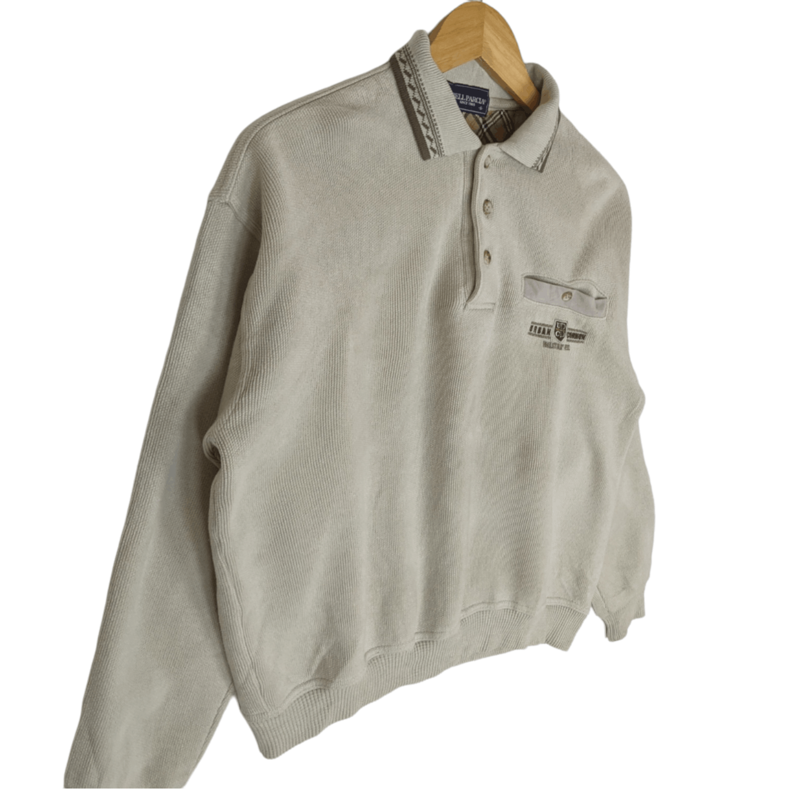 Japanese Brand BELL PARCIA Retro Style Polo Jumper Sweatshirt Size US S / EU 44-46 / 1 - 3 Thumbnail
