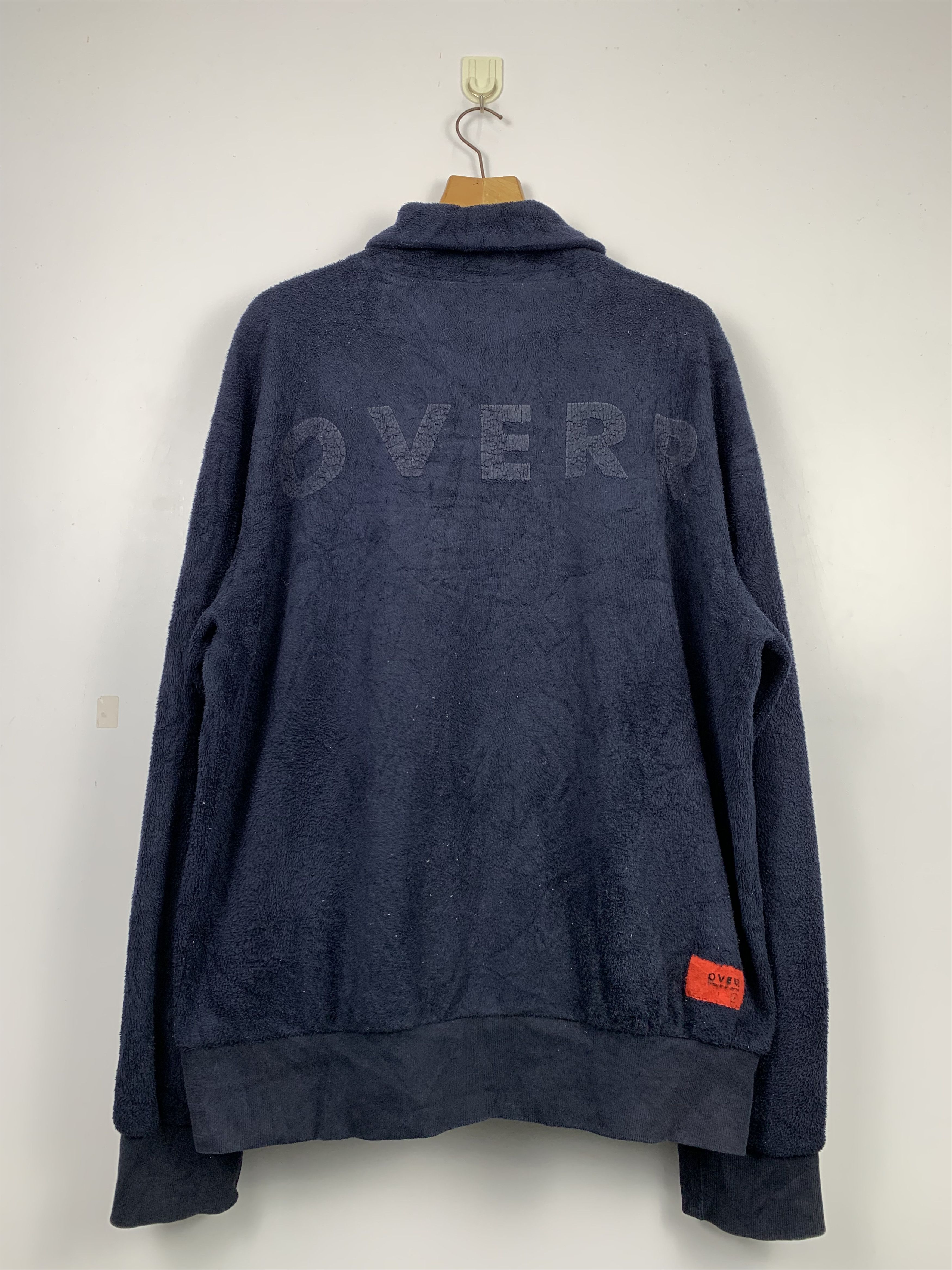 Japanese Brand Vintage OVERR Fleece Half Zipper Sweater J0264 Size US XL / EU 56 / 4 - 1 Thumbnail