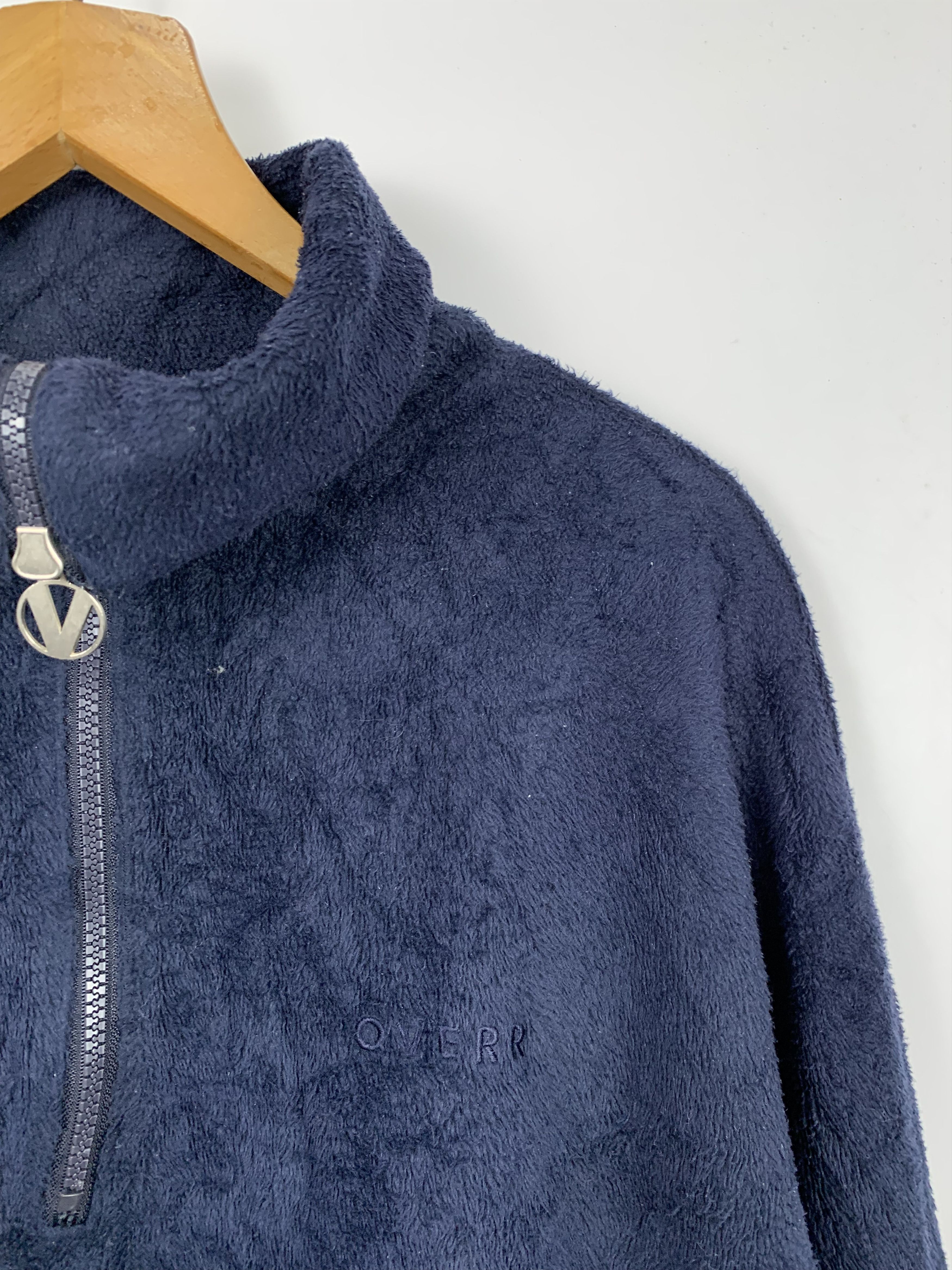 Japanese Brand Vintage OVERR Fleece Half Zipper Sweater J0264 Size US XL / EU 56 / 4 - 5 Thumbnail