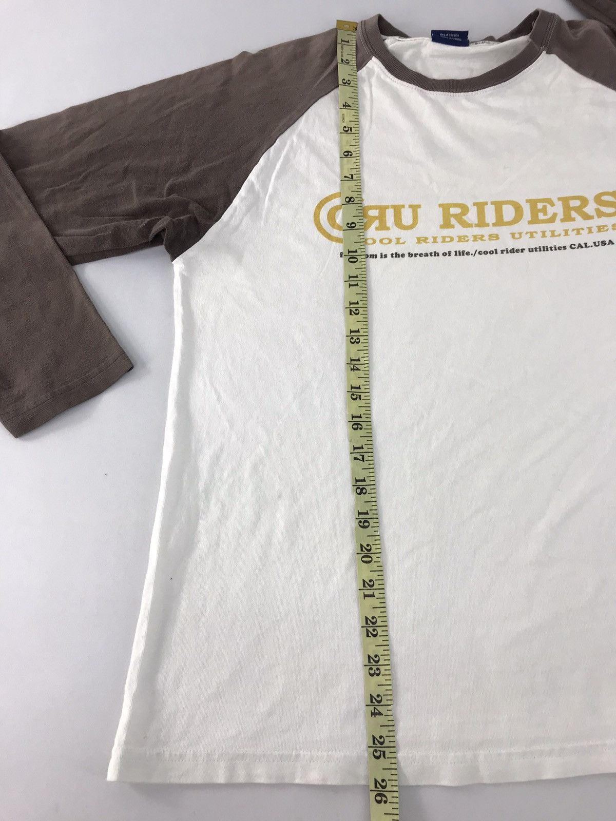 Japanese Brand × Vintage Cru Riders Utilities Design Raglan Long Sleeve Tee Size US M / EU 48-50 / 2 - 9 Thumbnail