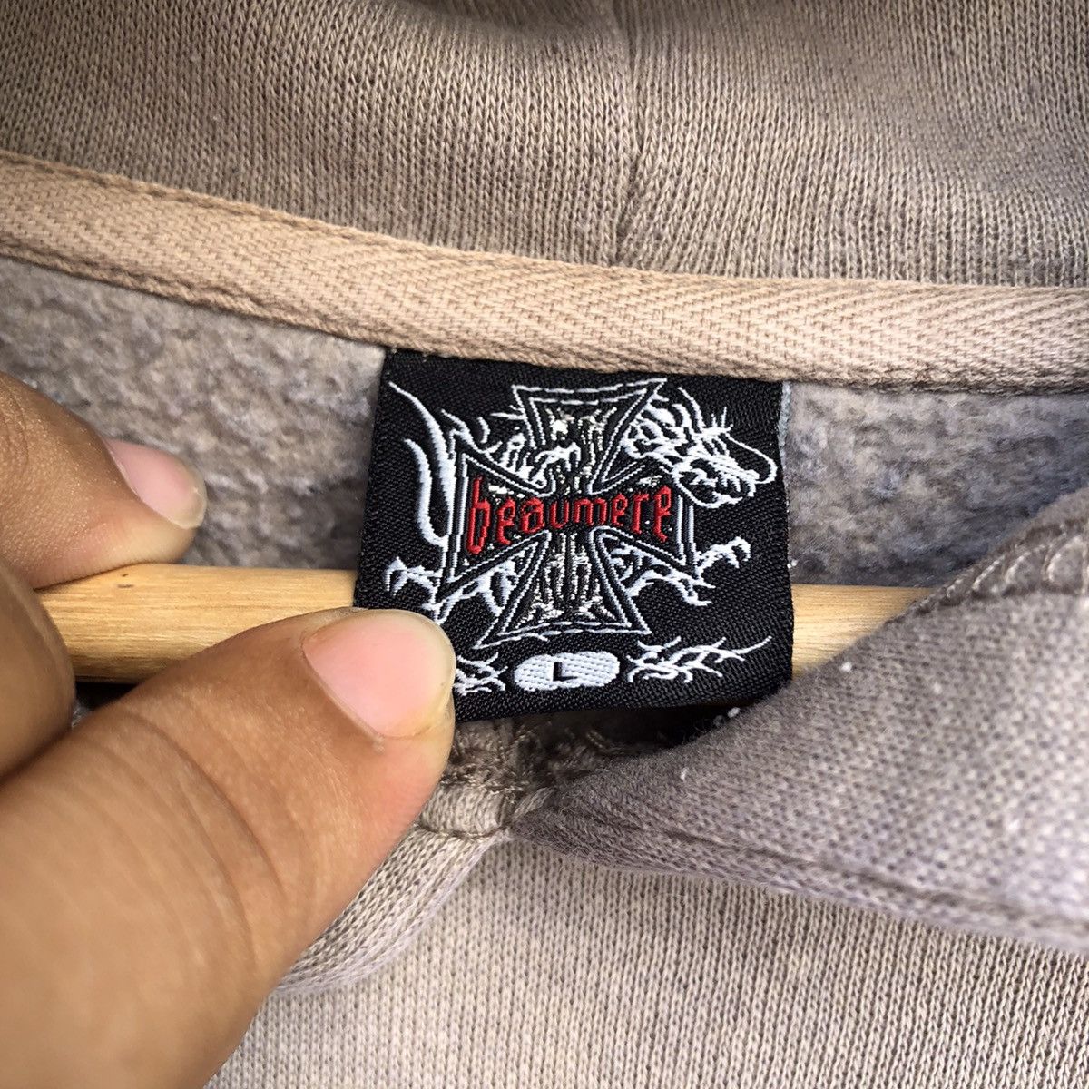 Japanese Brand RARE BEAUMERE HOODIE PUNK DESIGN BIG LOGO Size US L / EU 52-54 / 3 - 10 Thumbnail