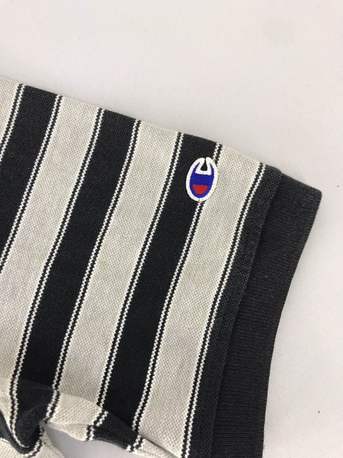 Champion × Vintage Champion Polo T-shirt Tee Striped Design Unisex Wear Size US L / EU 52-54 / 3 - 5 Thumbnail