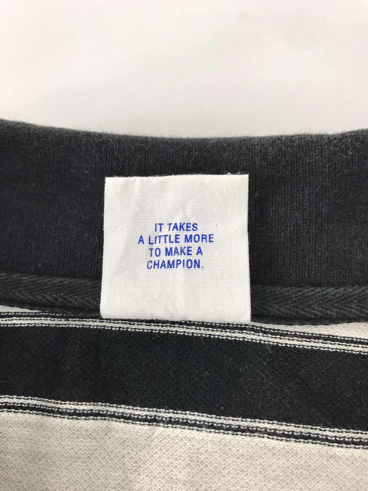 Champion × Vintage Champion Polo T-shirt Tee Striped Design Unisex Wear Size US L / EU 52-54 / 3 - 7 Thumbnail