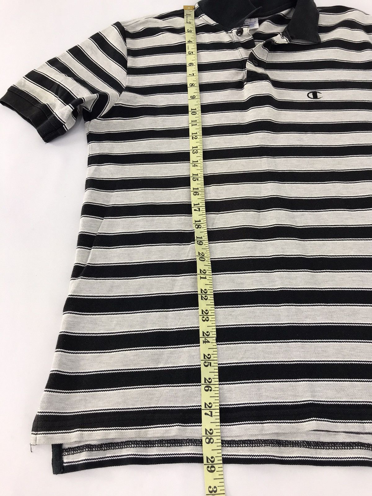 Champion × Vintage Champion Polo T-shirt Tee Striped Design Unisex Wear Size US L / EU 52-54 / 3 - 10 Thumbnail